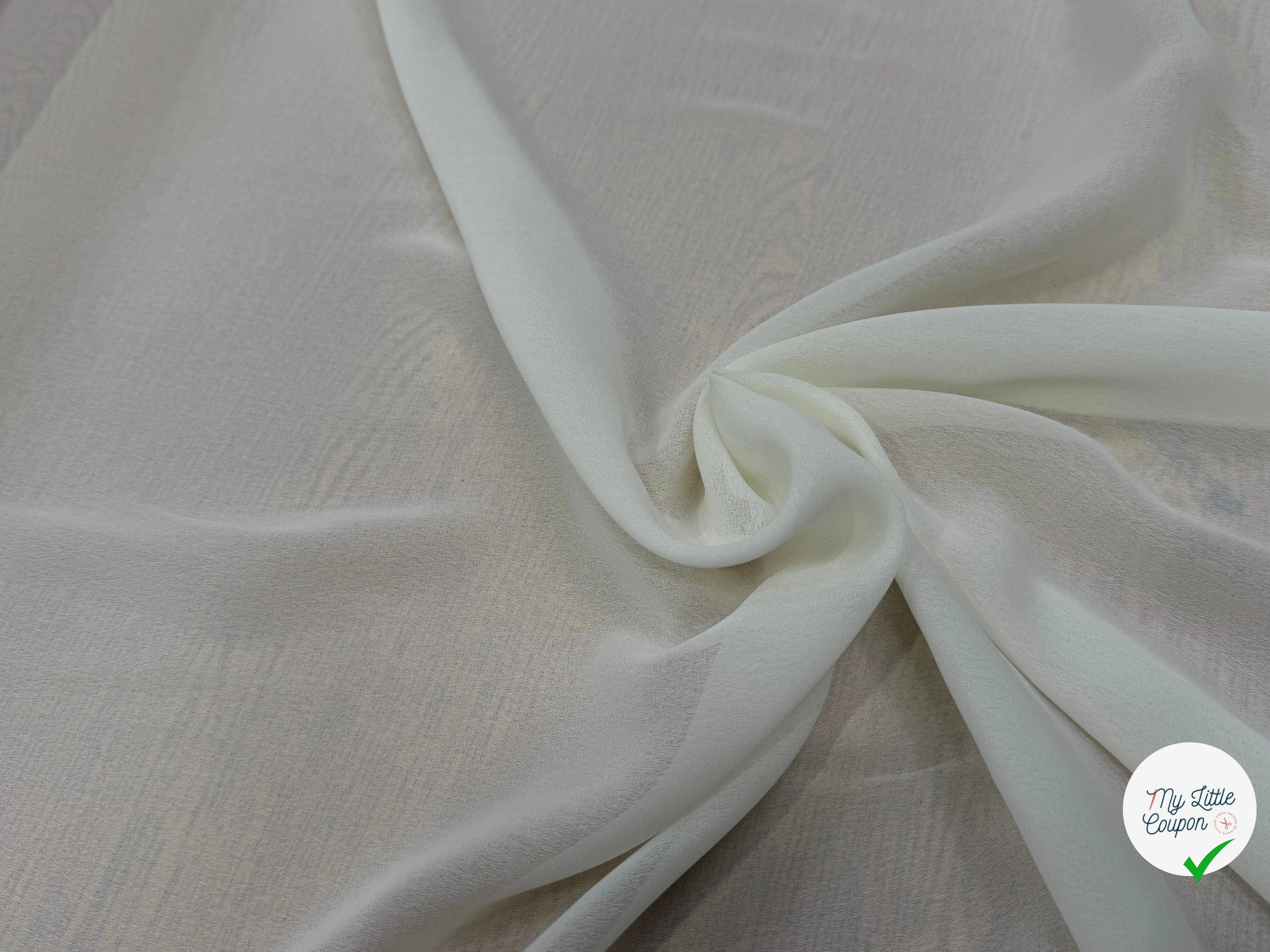 CREPE FLUIDE ÉCRU MAGNIFIQUE 150CM - My Little Coupon