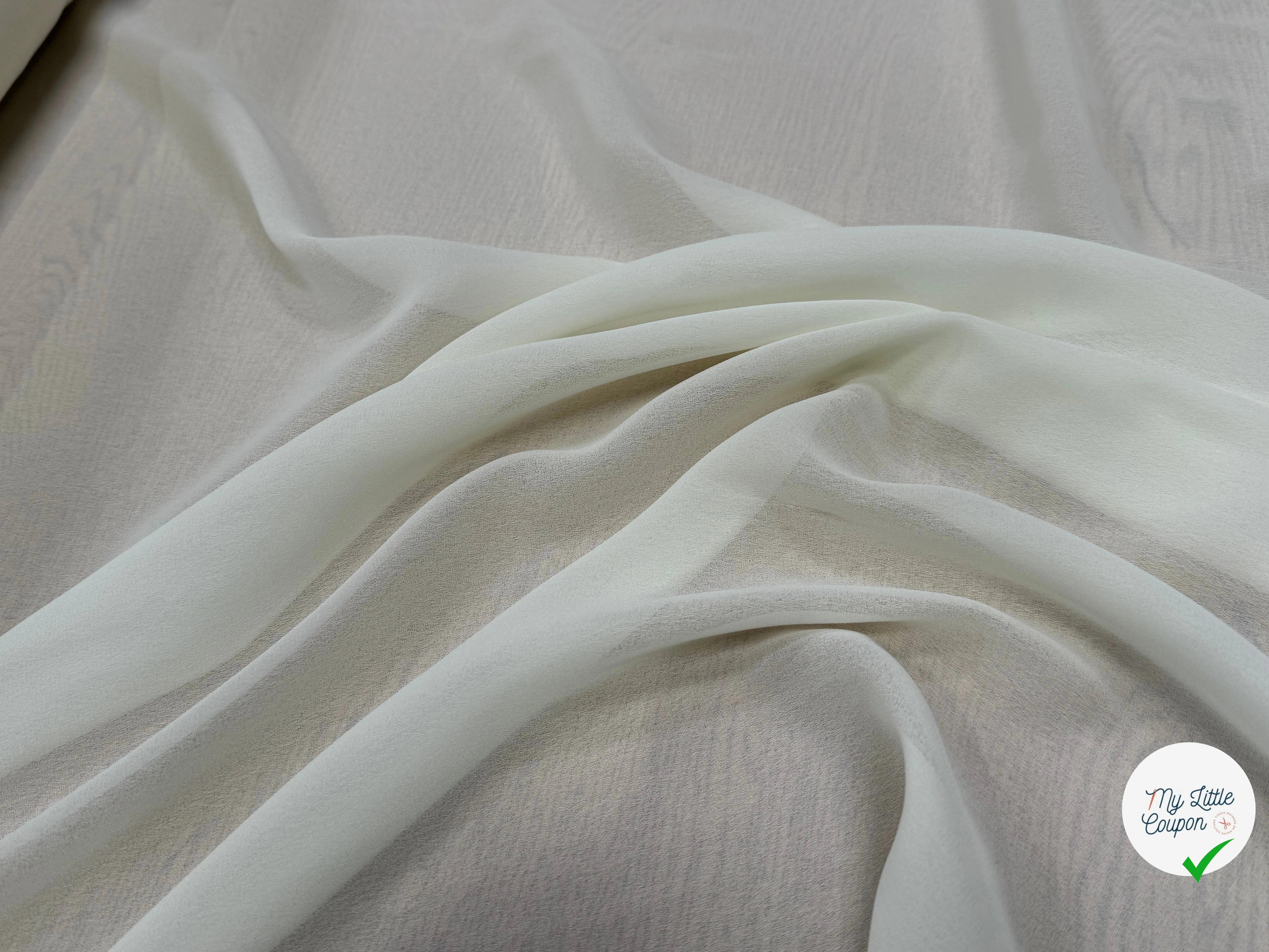 CREPE FLUIDE ÉCRU MAGNIFIQUE 150CM - My Little Coupon