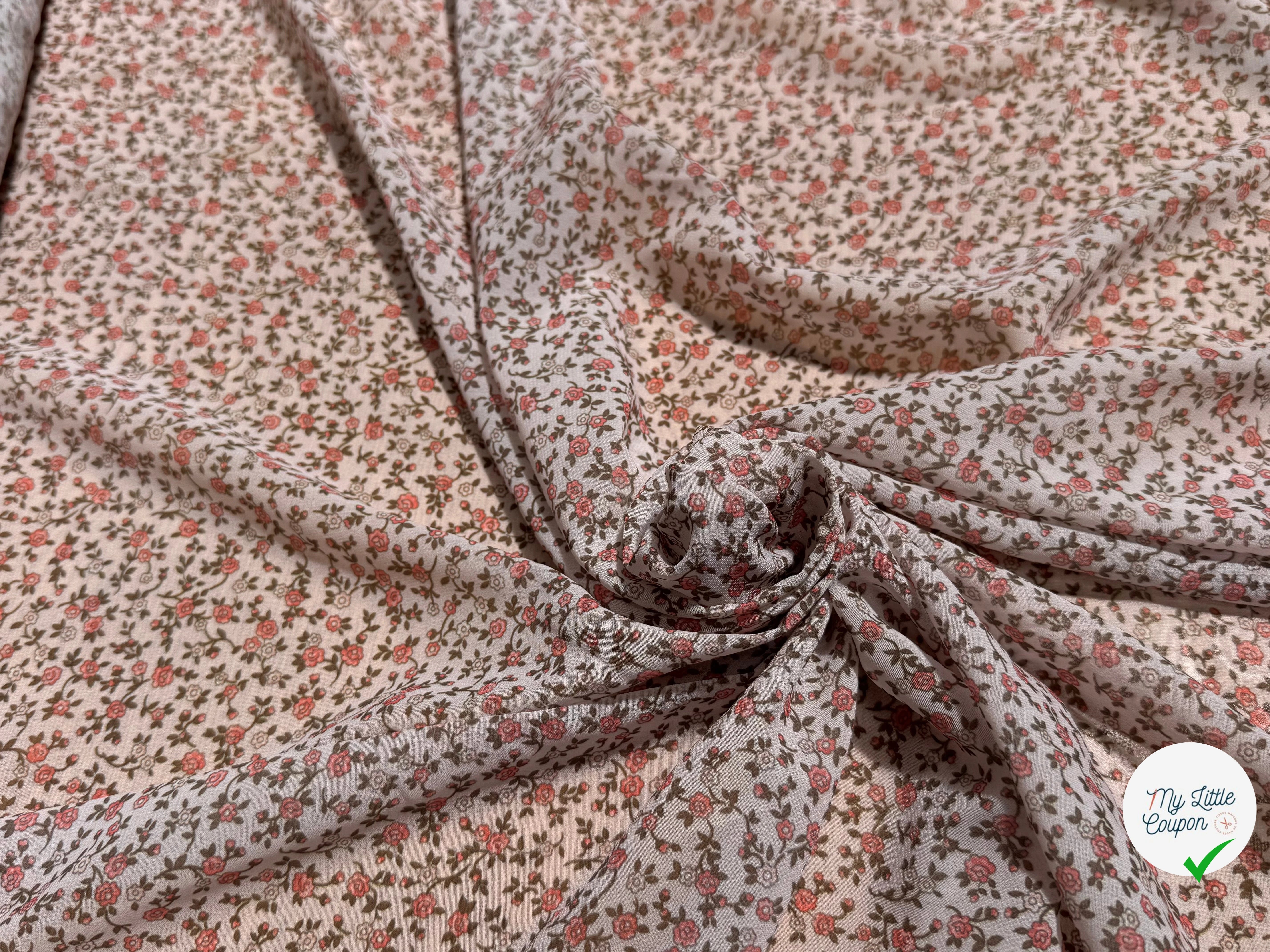 CREPE FLUIDE FOND CASSÉ JARDINS CHIC - My Little Coupon