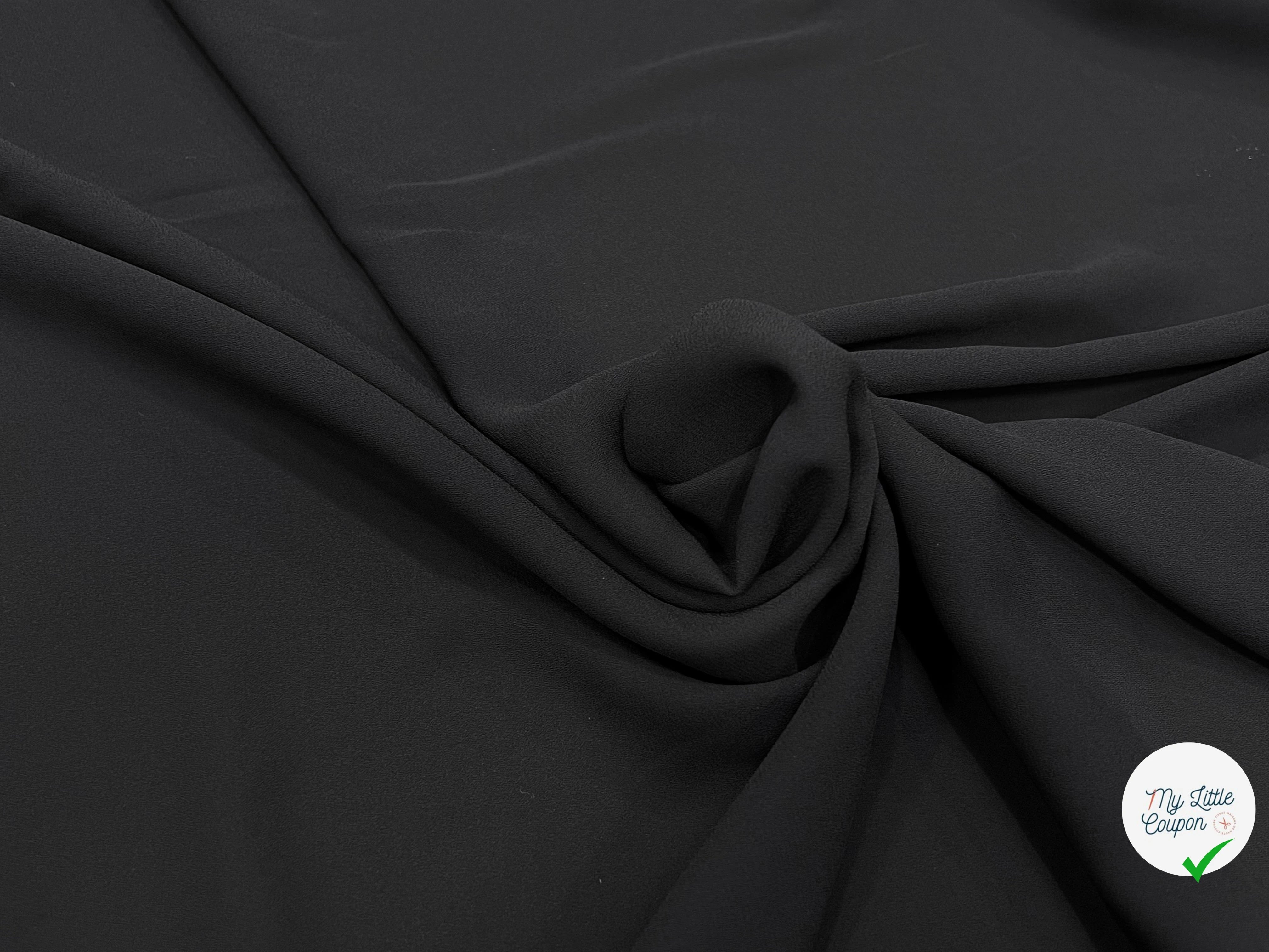 CREPE FLUIDE NOIR 150CM - My Little Coupon