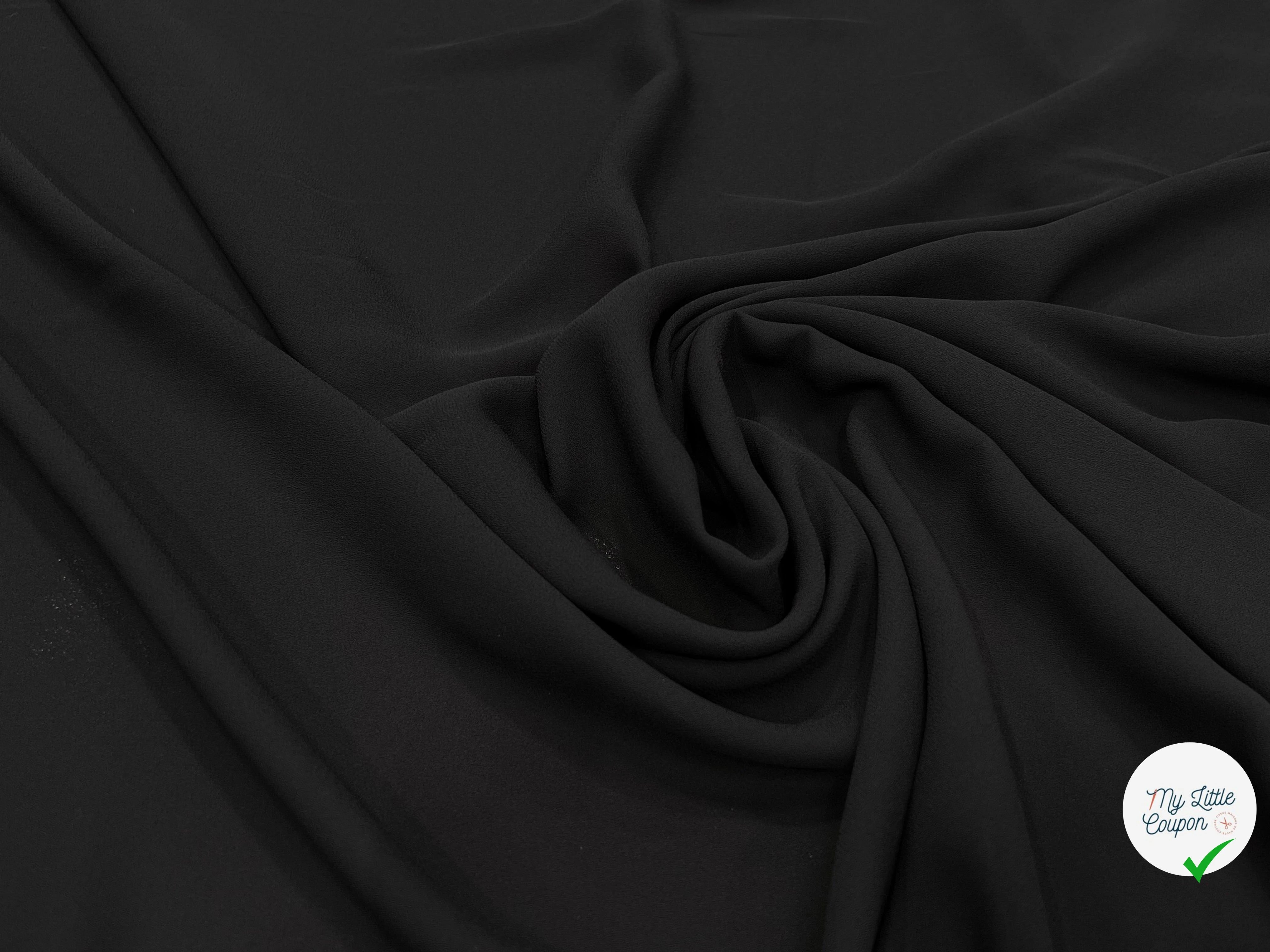 CREPE FLUIDE NOIR 150CM - My Little Coupon