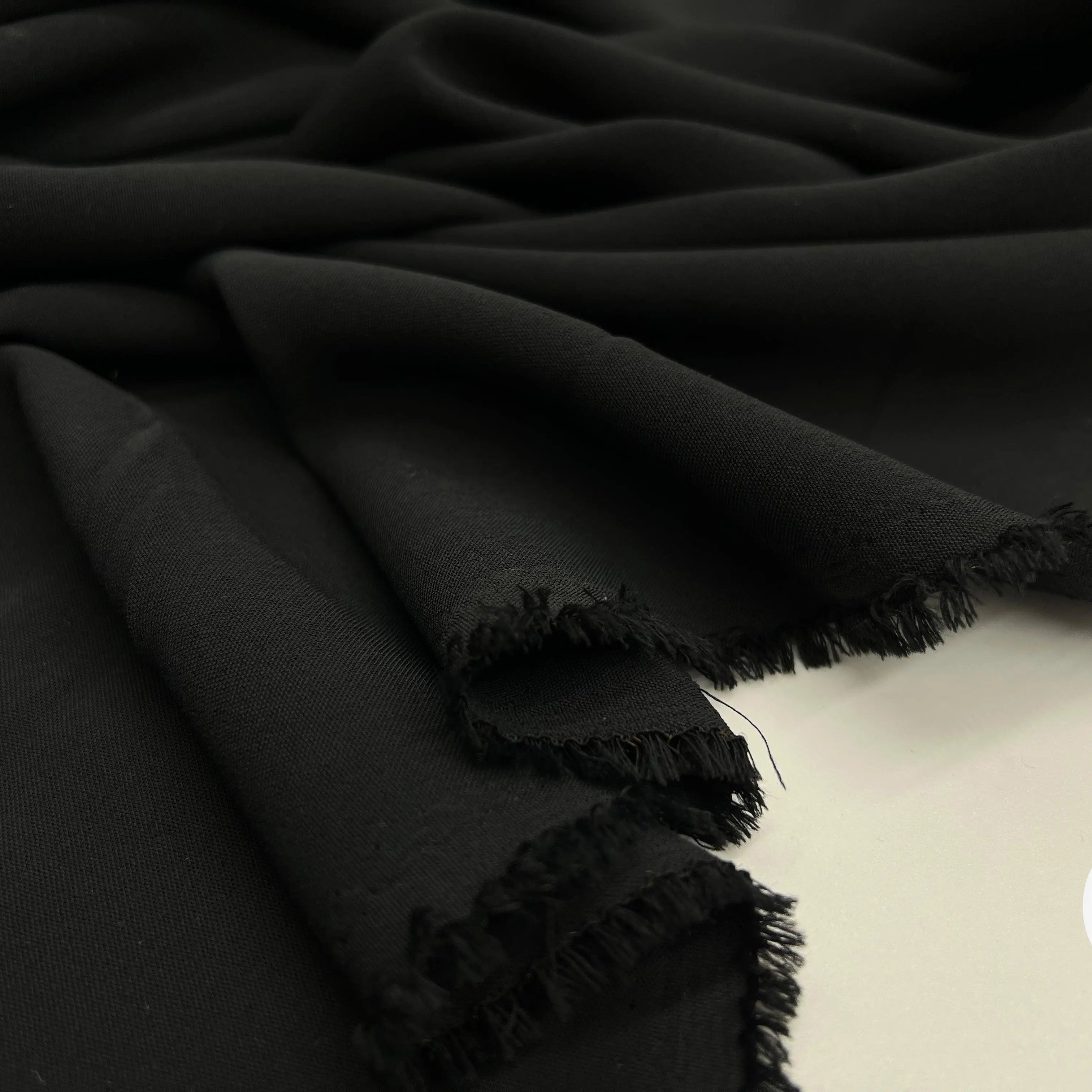 CRÊPE FLUIDE NOIR QUALITÉ JAPON - My Little Coupon - tissu - coudre