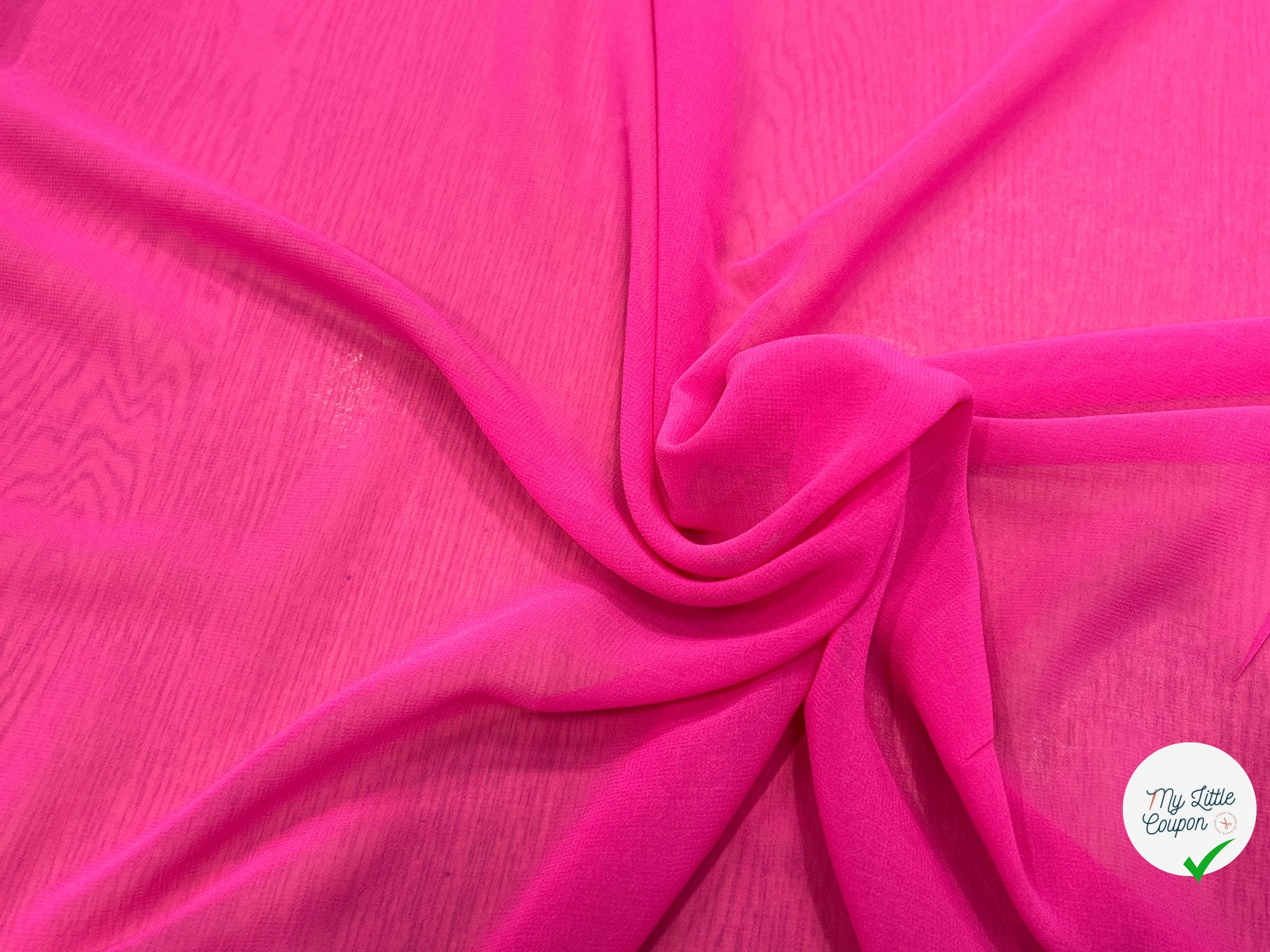 CREPE FLUIDE ROSE FUSHIA 150CM - My Little Coupon