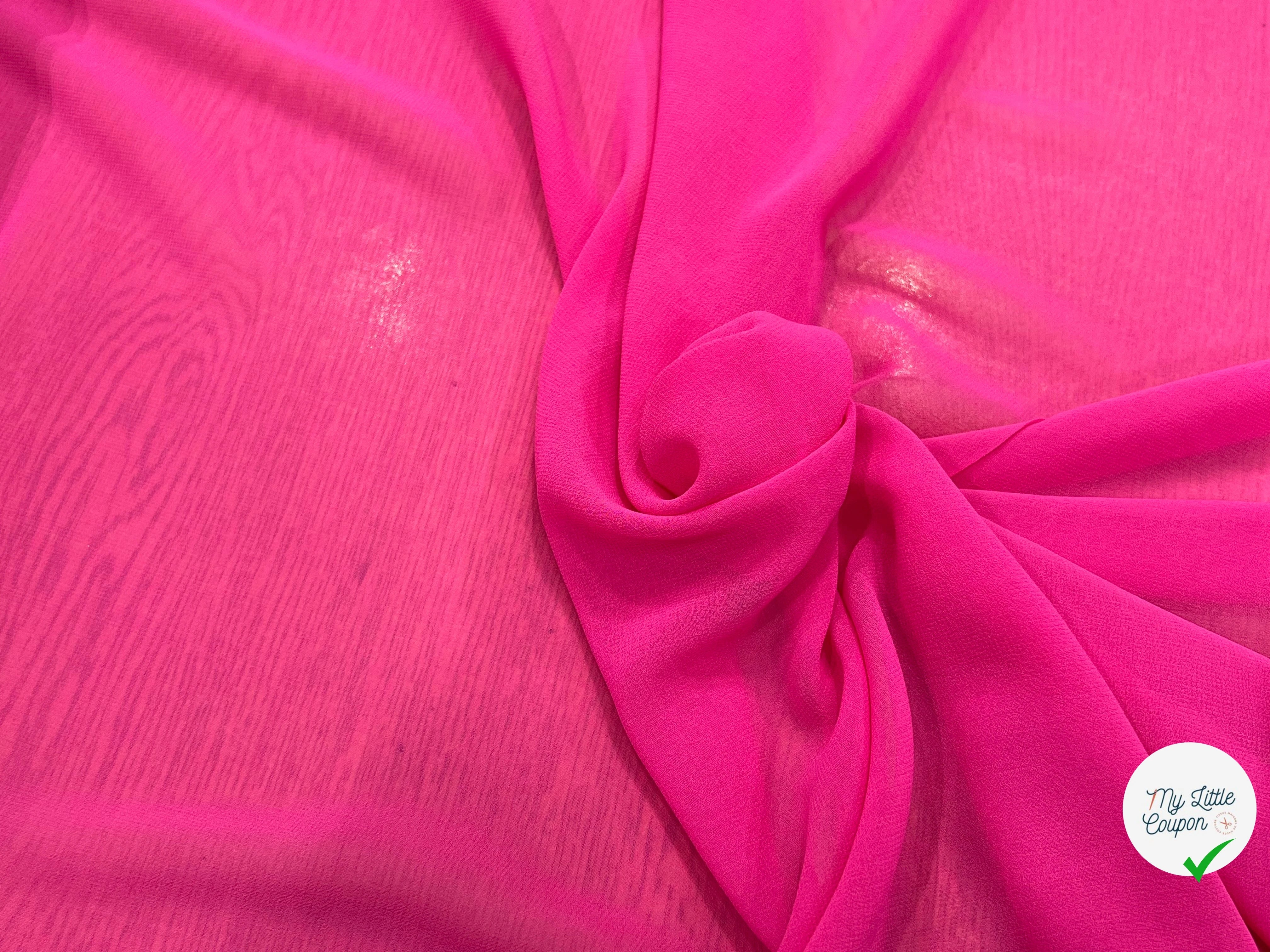 CREPE FLUIDE ROSE FUSHIA 150CM - My Little Coupon