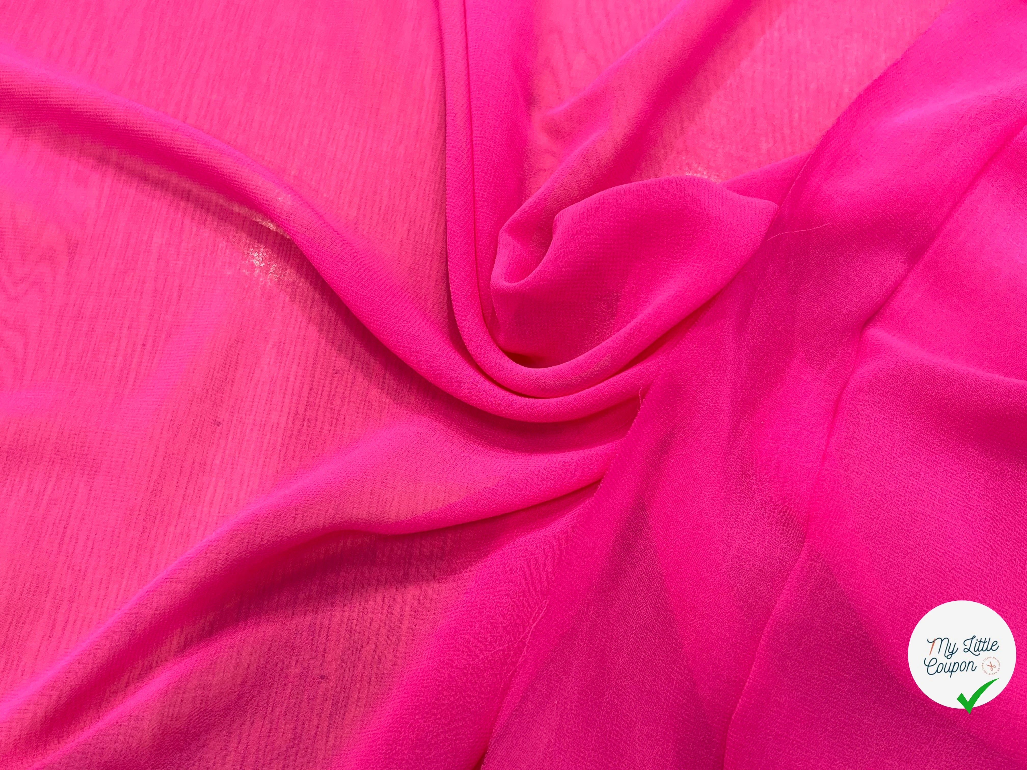 CREPE FLUIDE ROSE FUSHIA 150CM - My Little Coupon