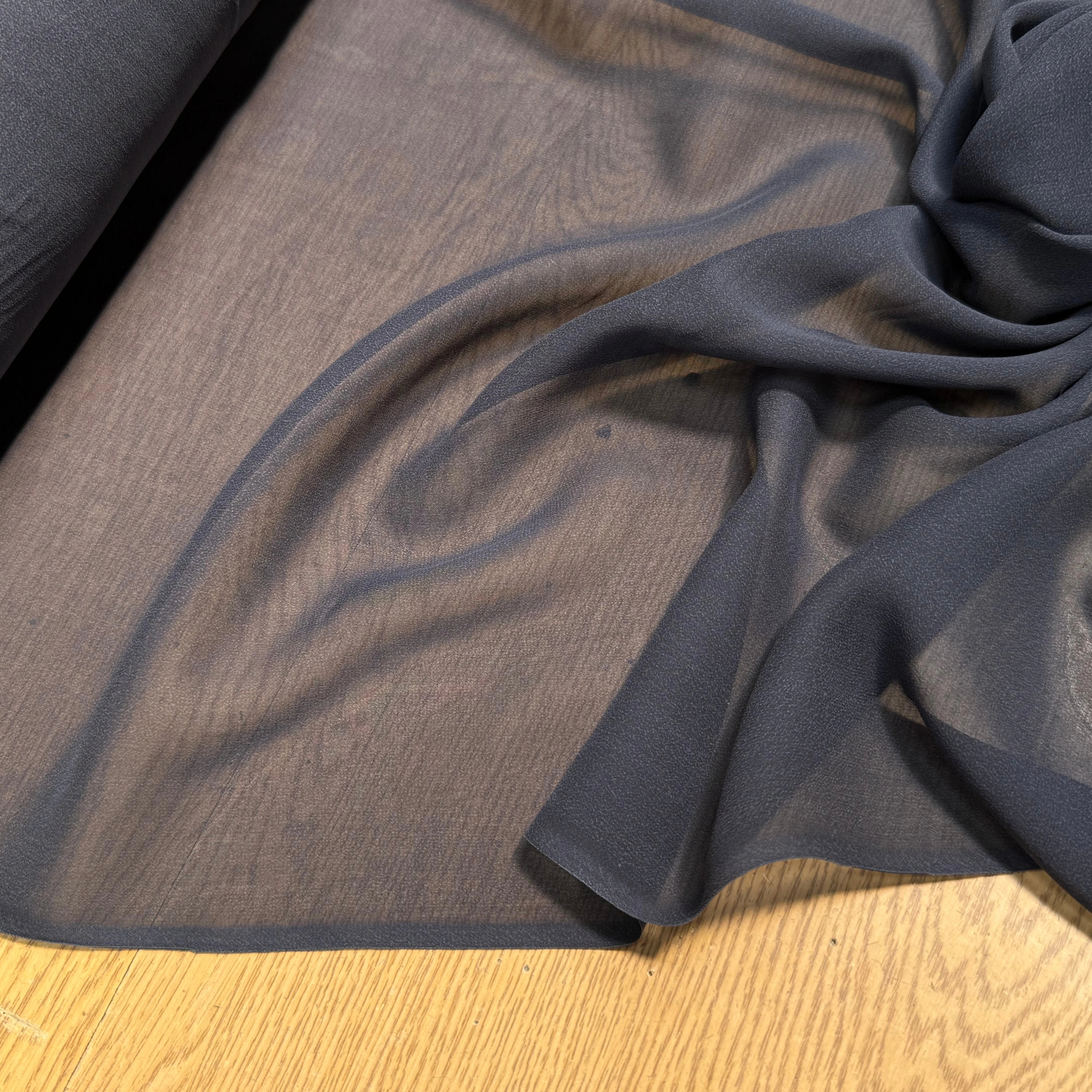 CREPE GEORGETTE DE SOIE ENCRE - My Little Coupon