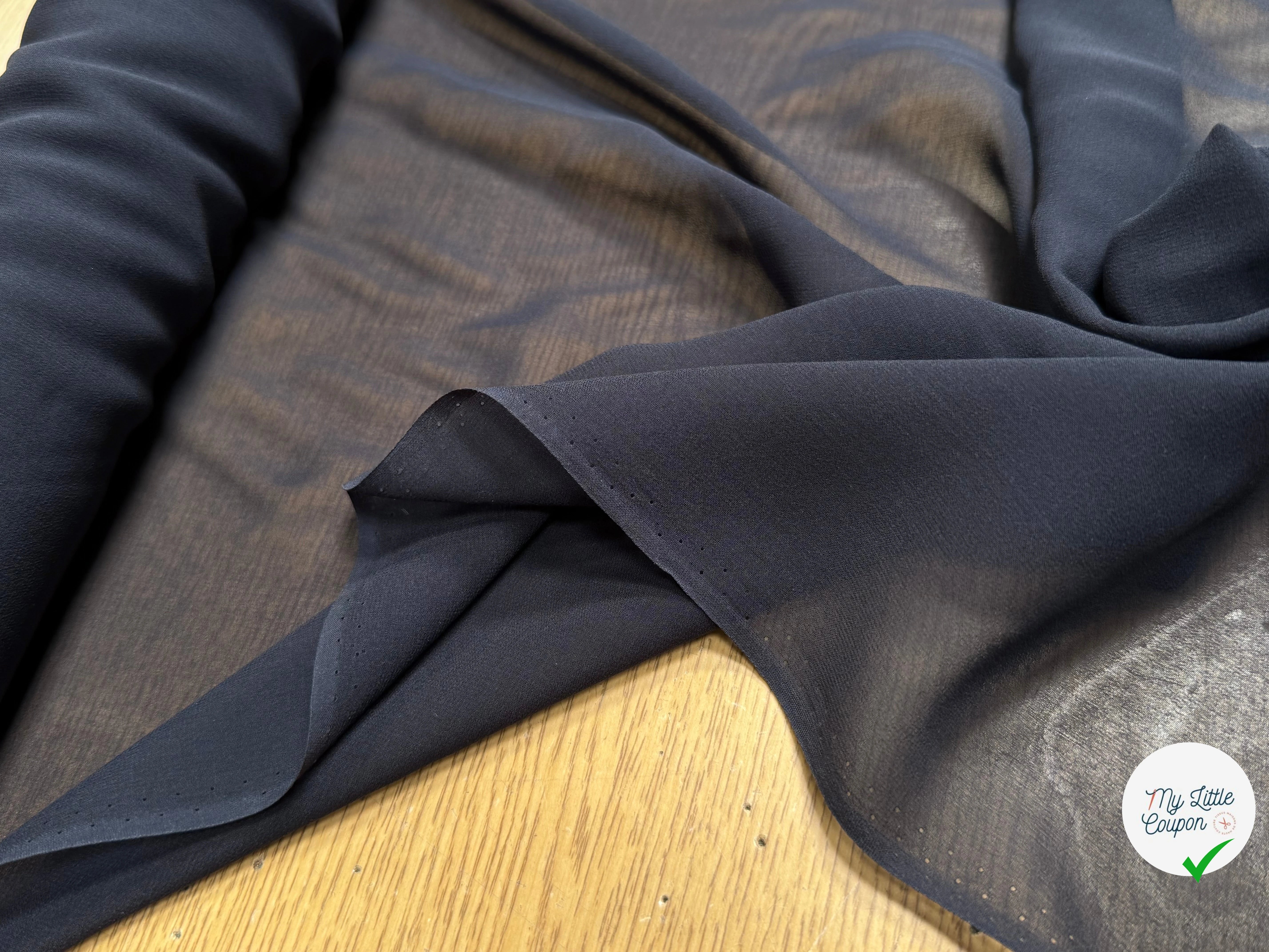 CREPE GEORGETTE DE SOIE FLUIDE NUIT - My Little Coupon