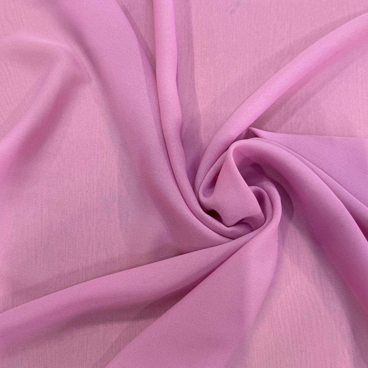 CRÊPE GEORGETTE FLUIDE ROSE BONBON PREMIUM - My Little Coupon