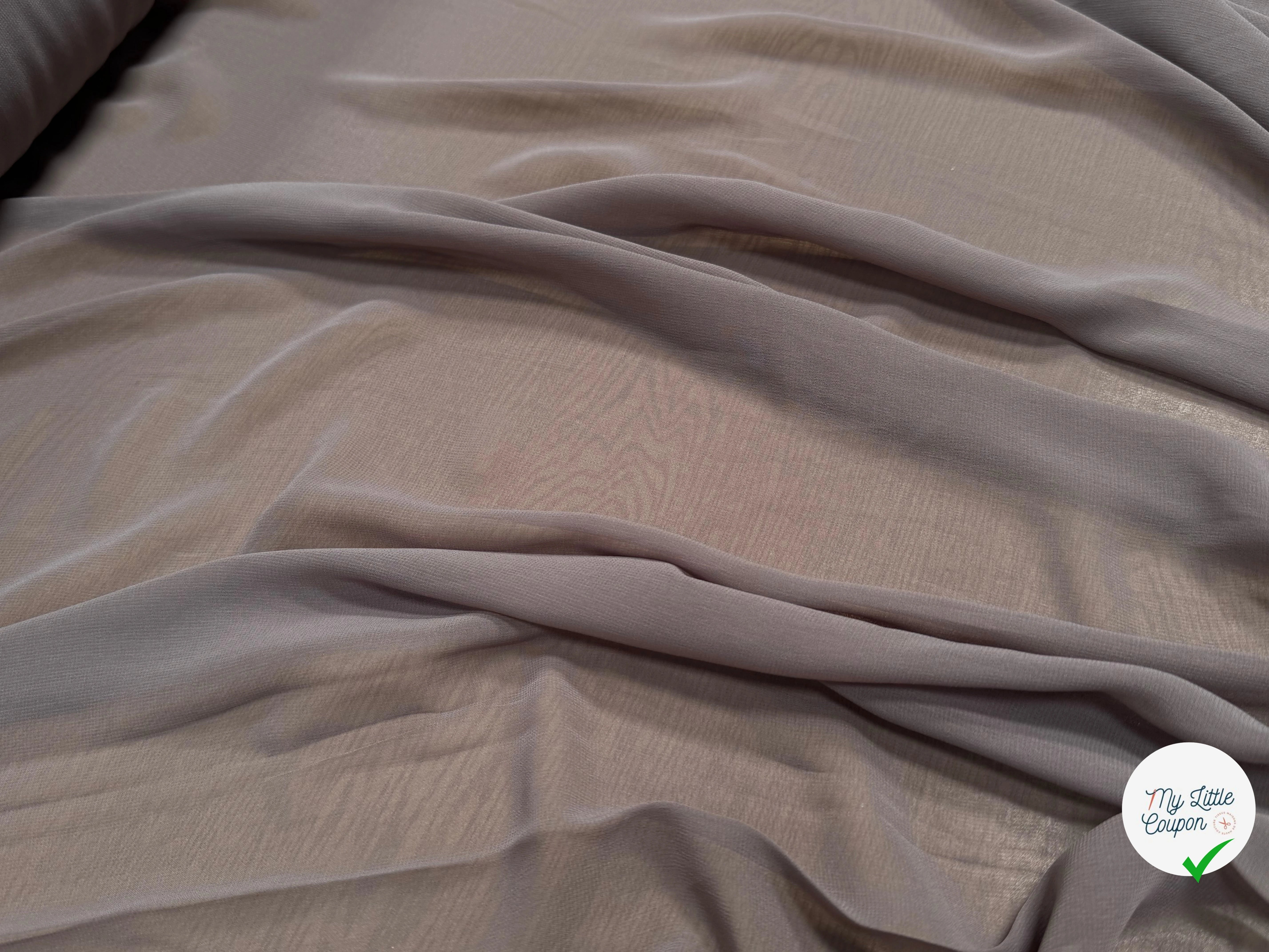 CREPE GEORGETTE FLUIDE SAND - My Little Coupon