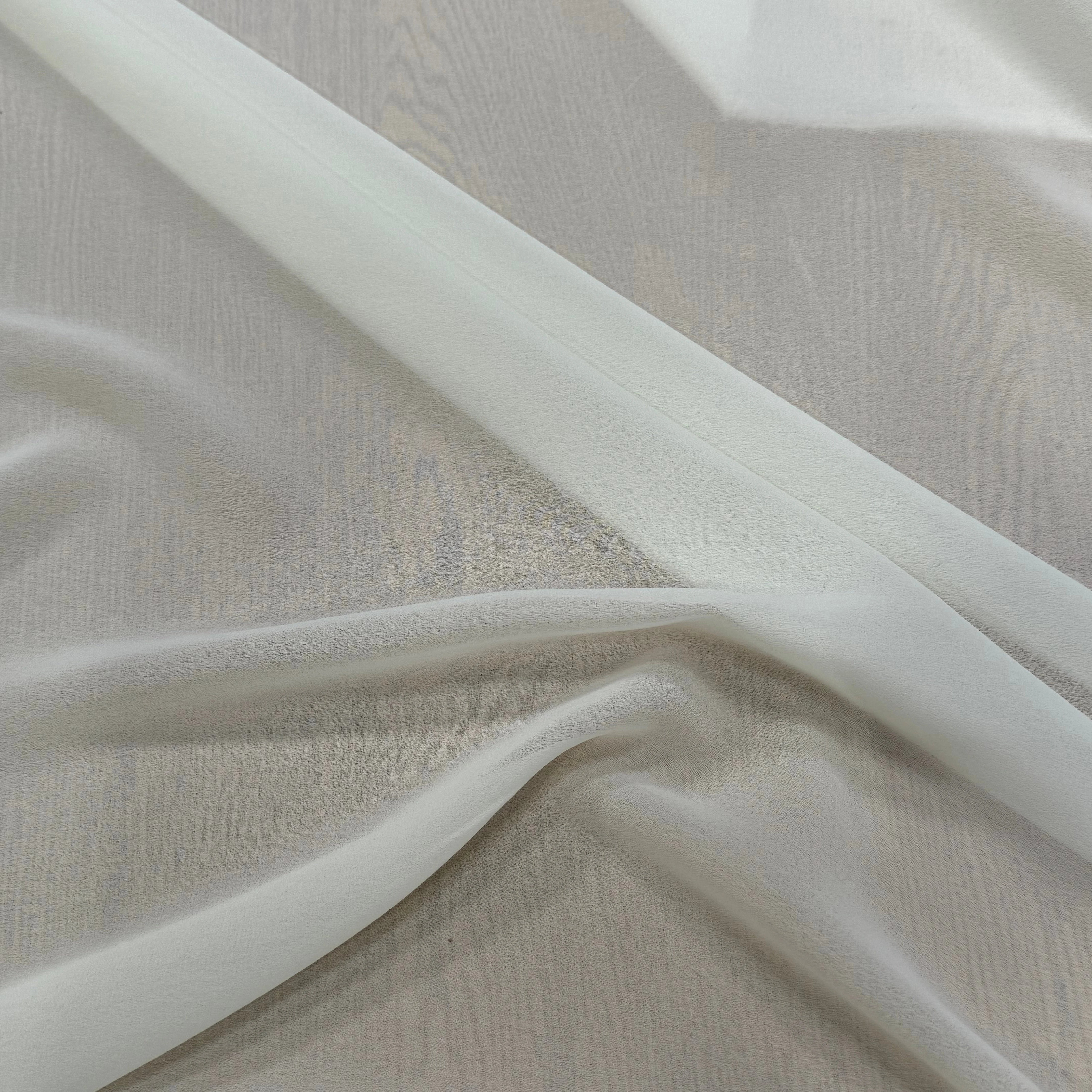 CREPE GEORGETTE SUBLIME ÉCRU - My Little Coupon