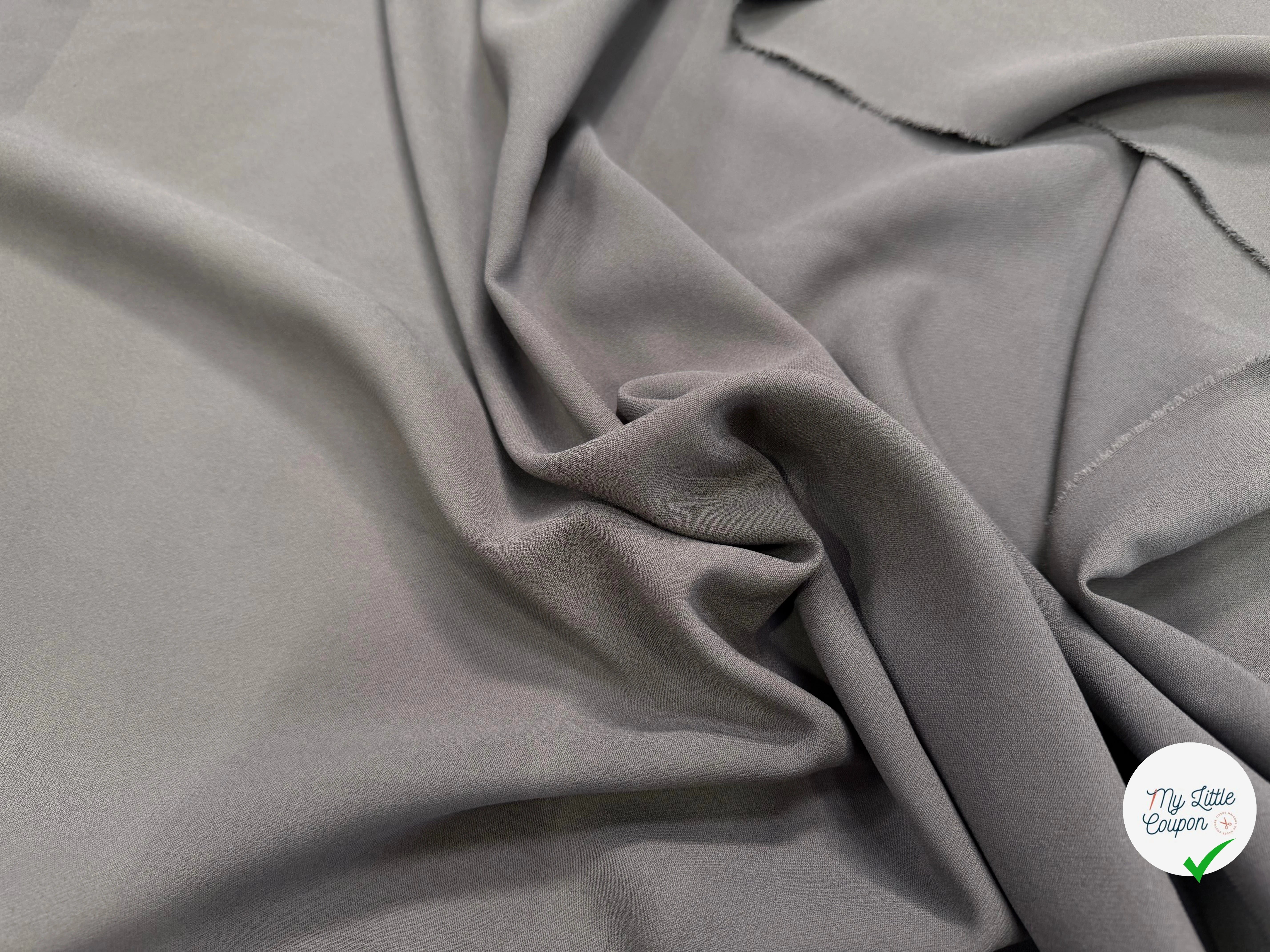 CREPE HUITRE FONCÉ POLYVISOSE BELLE TENUE - My Little Coupon