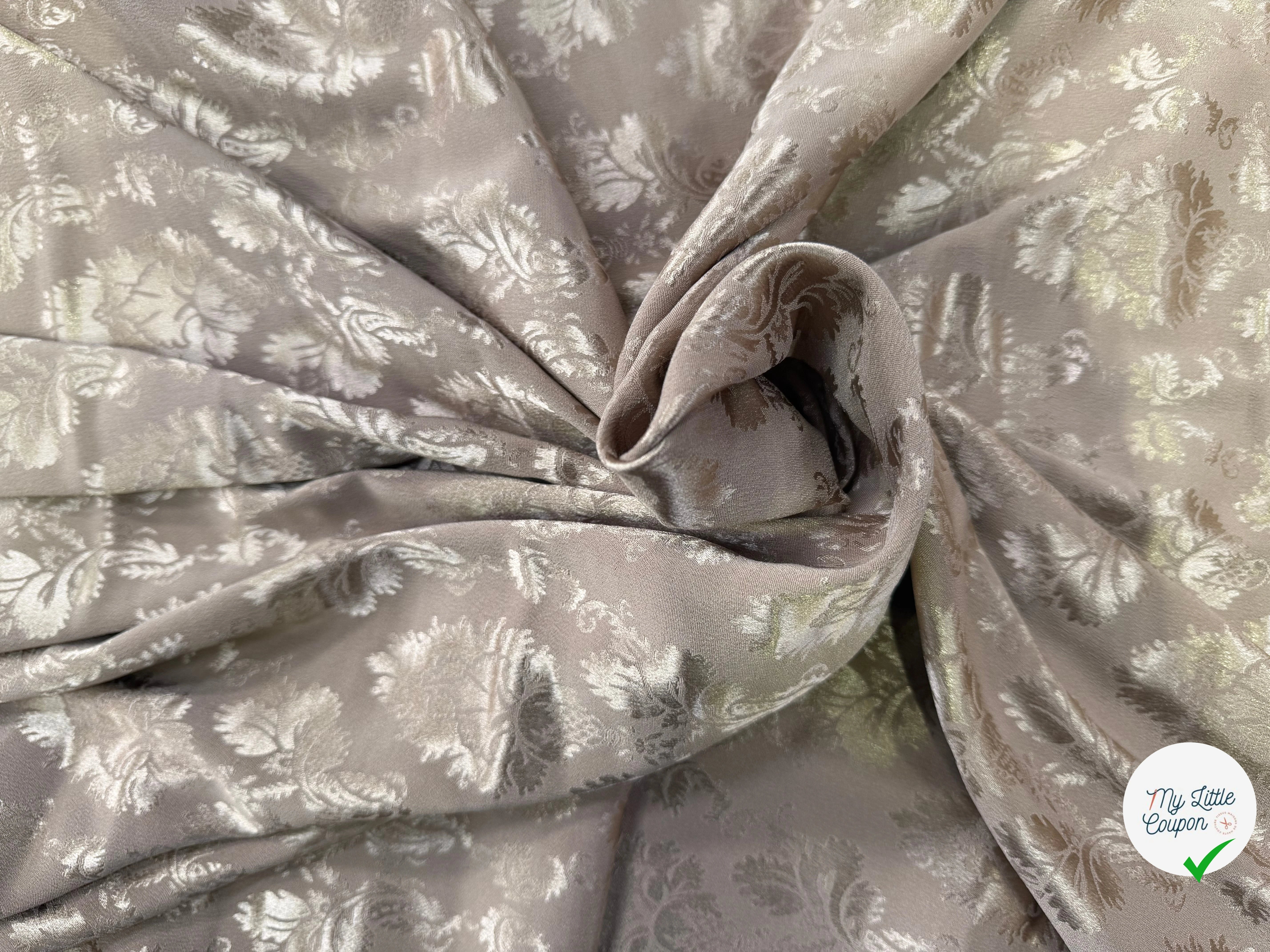 CREPE JACQUARD STRECTH ROYAL SUBLIME OR RÉVERSIBLE - My Little Coupon