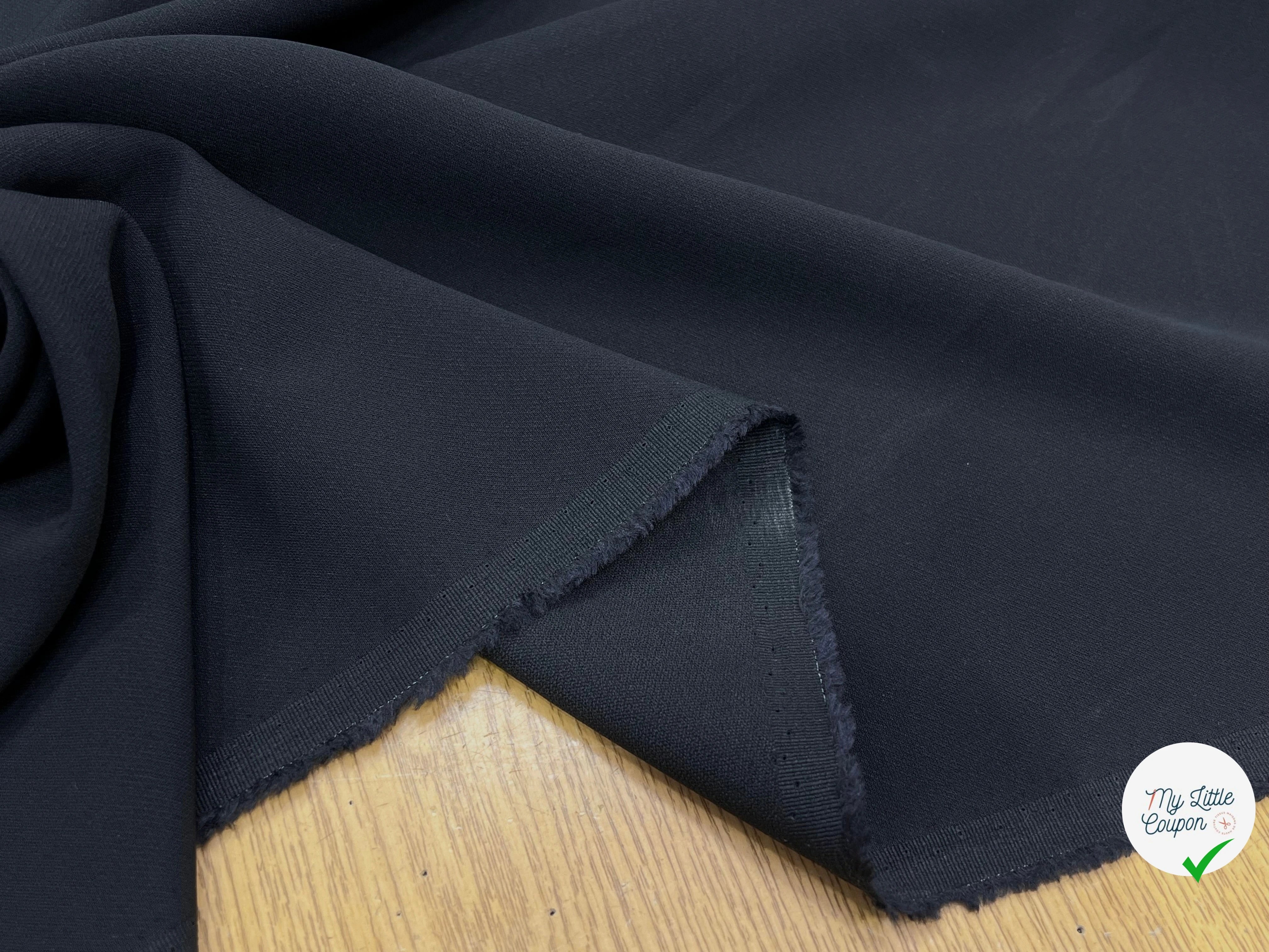 CRÈPE LOURD 46% ACÉTATE NAVY - My Little Coupon