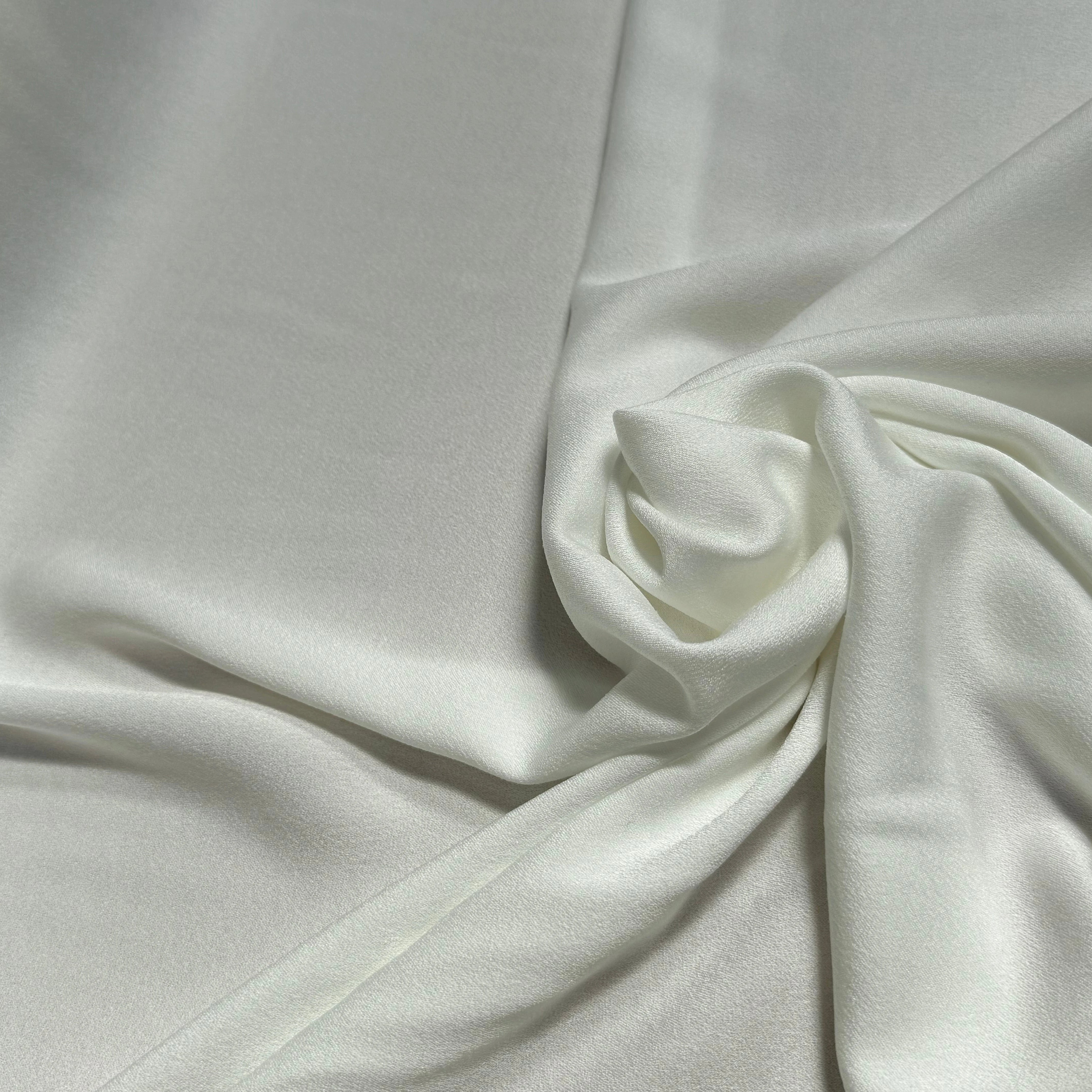 CREPE LOURD BEAU TOMBÉ BLANC CASSÉ STRETCH - My Little Coupon