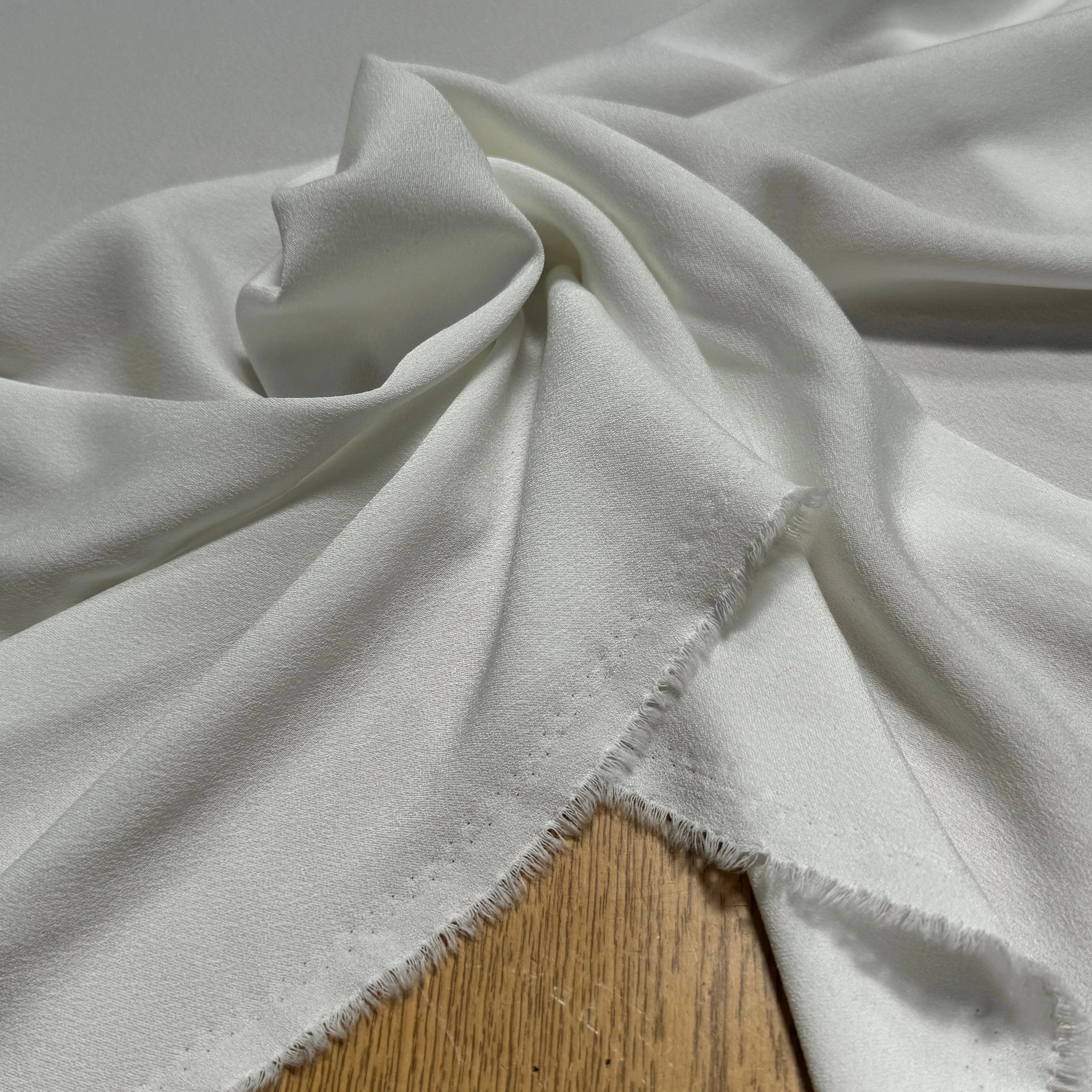 CREPE LOURD BEAU TOMBÉ BLANC CASSÉ STRETCH - My Little Coupon