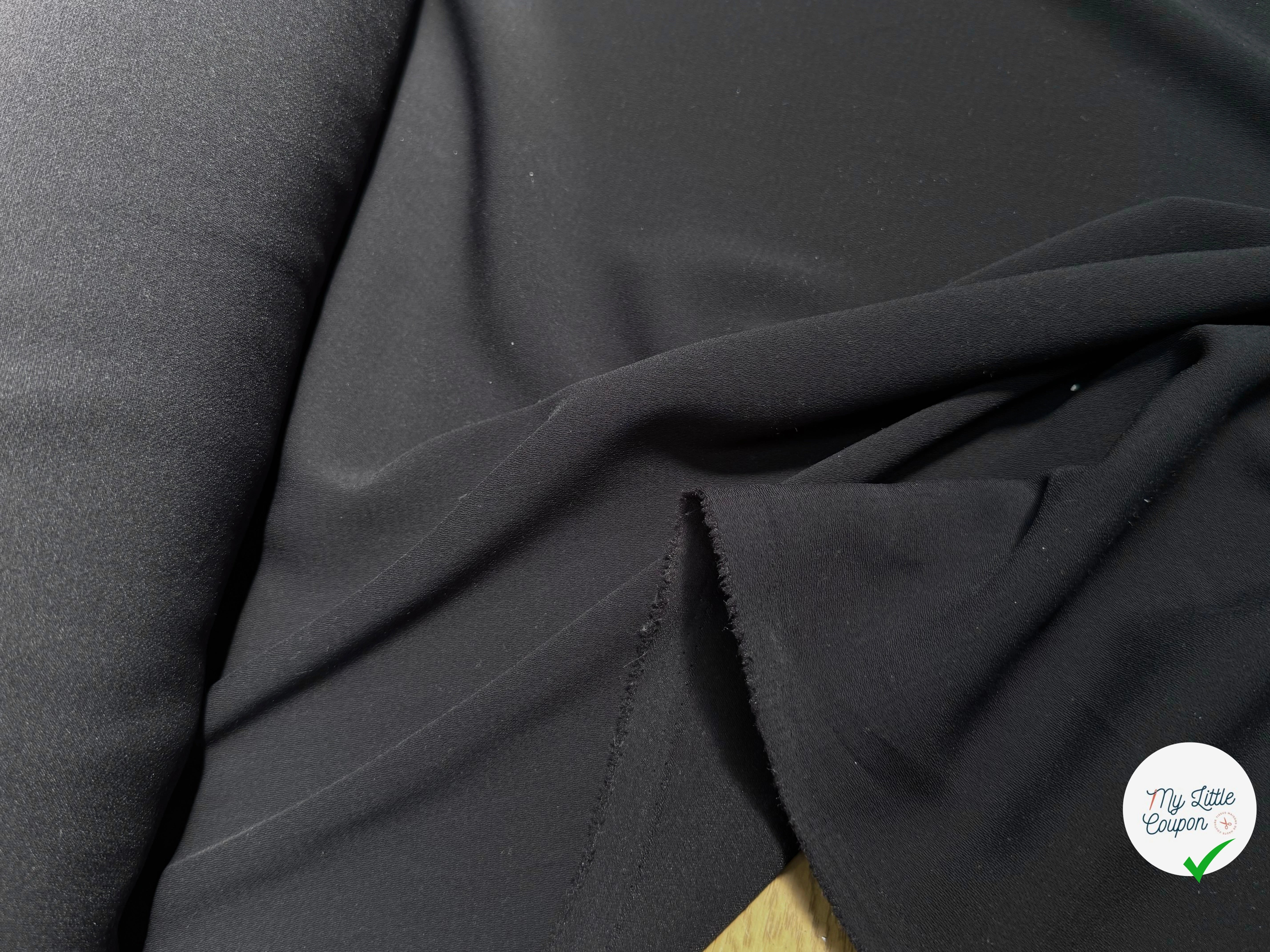 CREPE LOURD CHIC TOMBÉ NOIR - My Little Coupon
