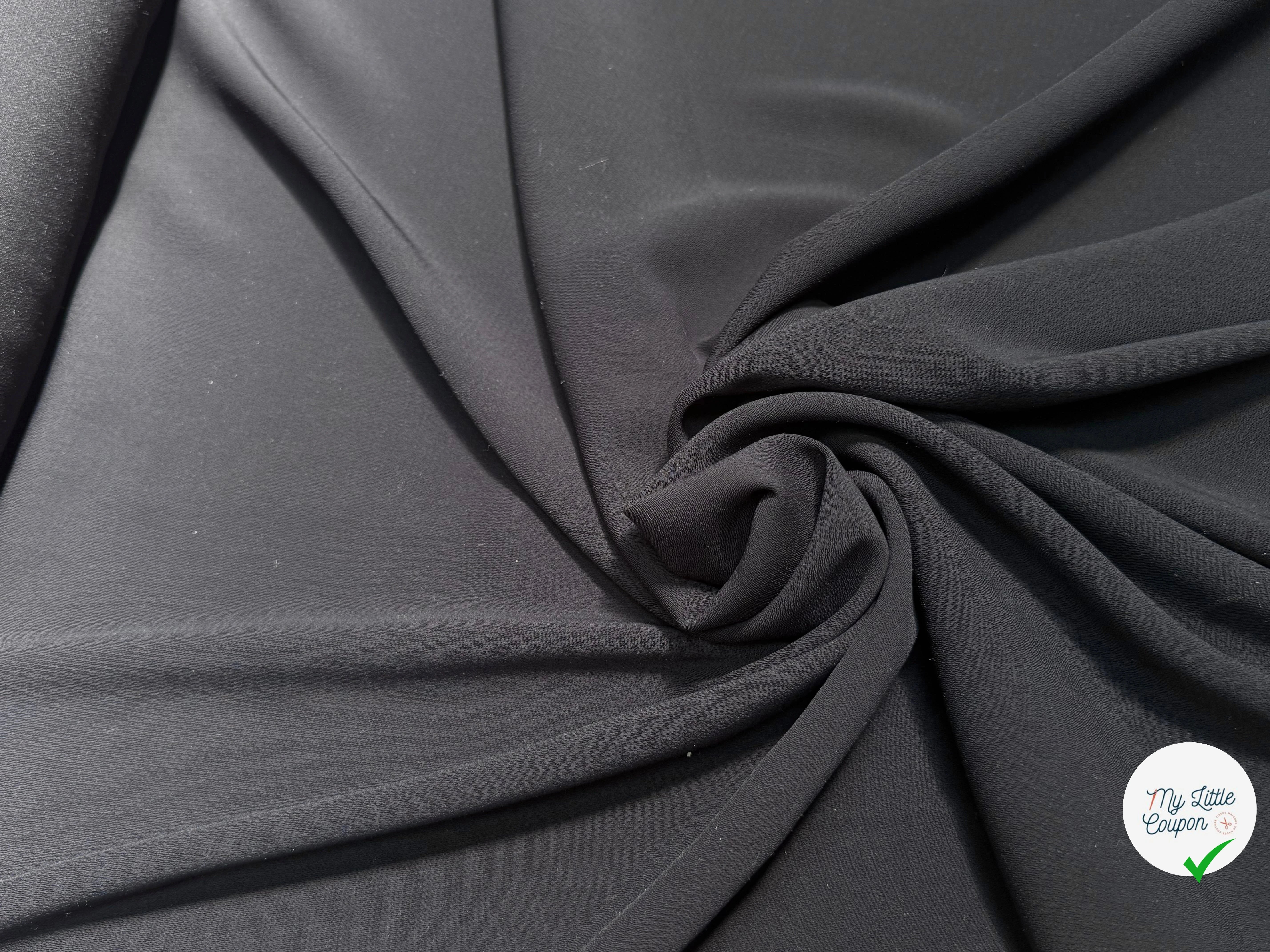 CREPE LOURD CHIC TOMBÉ NOIR - My Little Coupon