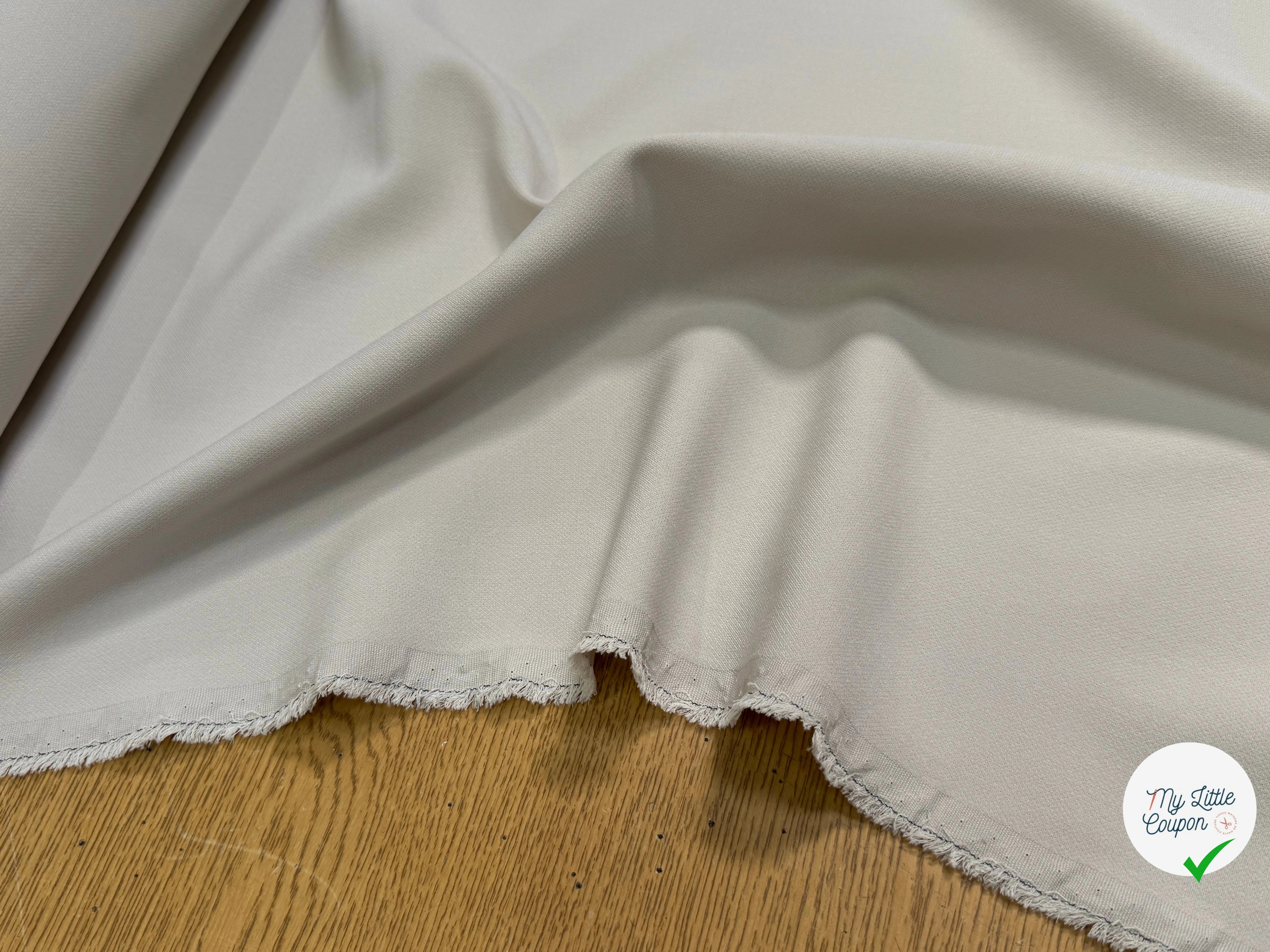 CREPE LOURD JAPAN BELLE TENUE BLANC PORCELAINE - My Little Coupon