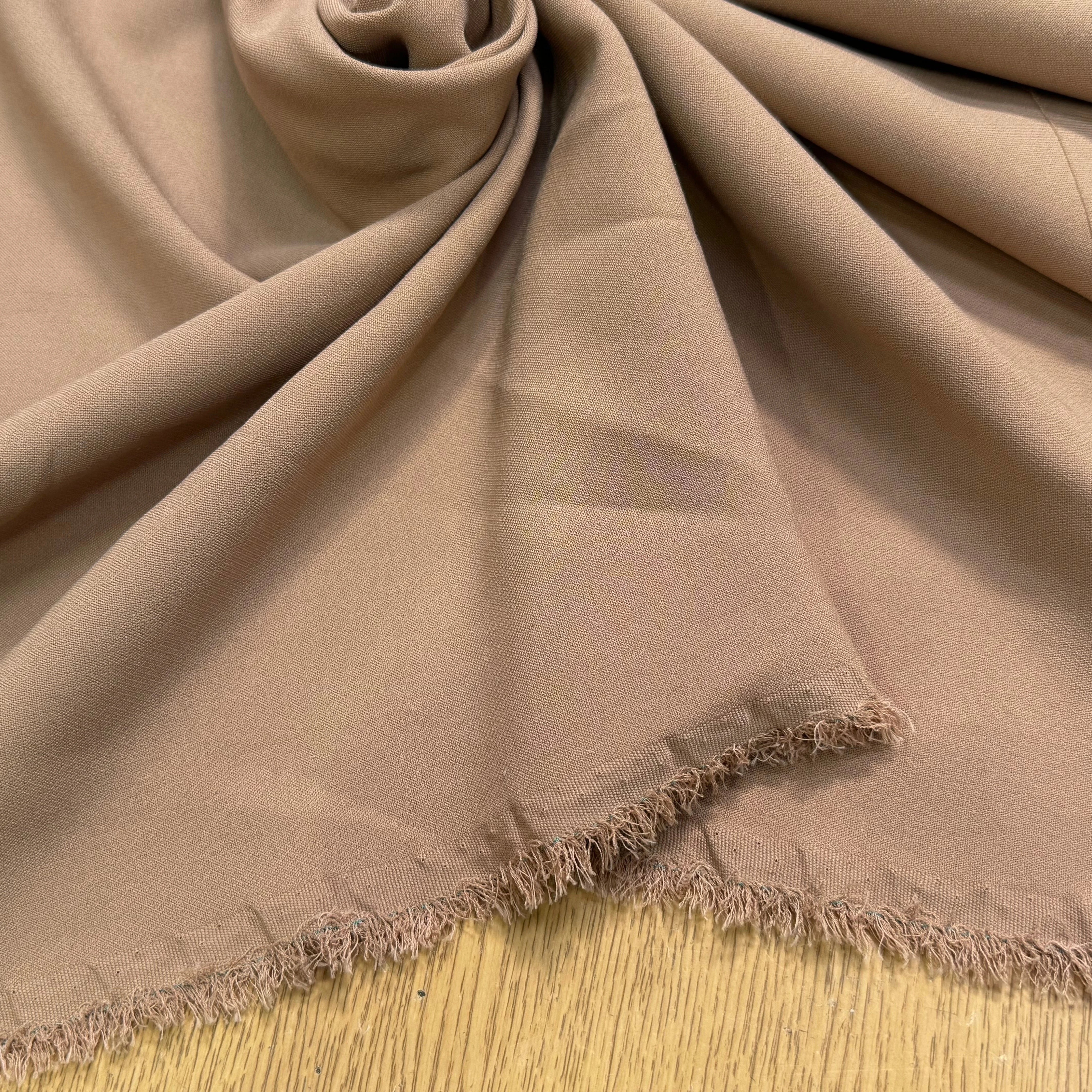 CREPE LOURD JAPAN BELLE TENUE MARRON FROIDS - My Little Coupon