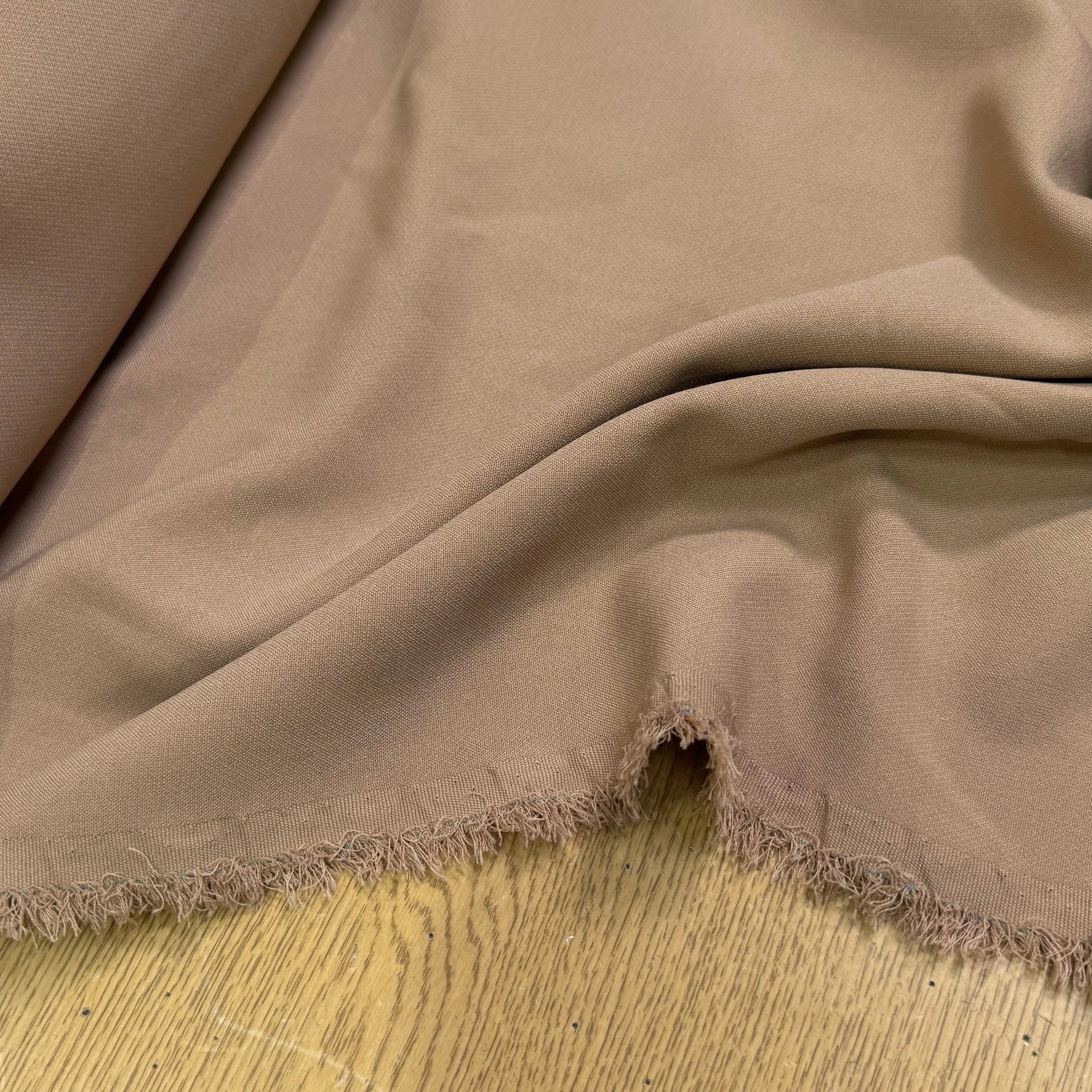 CREPE LOURD JAPAN BELLE TENUE MARRON FROIDS - My Little Coupon