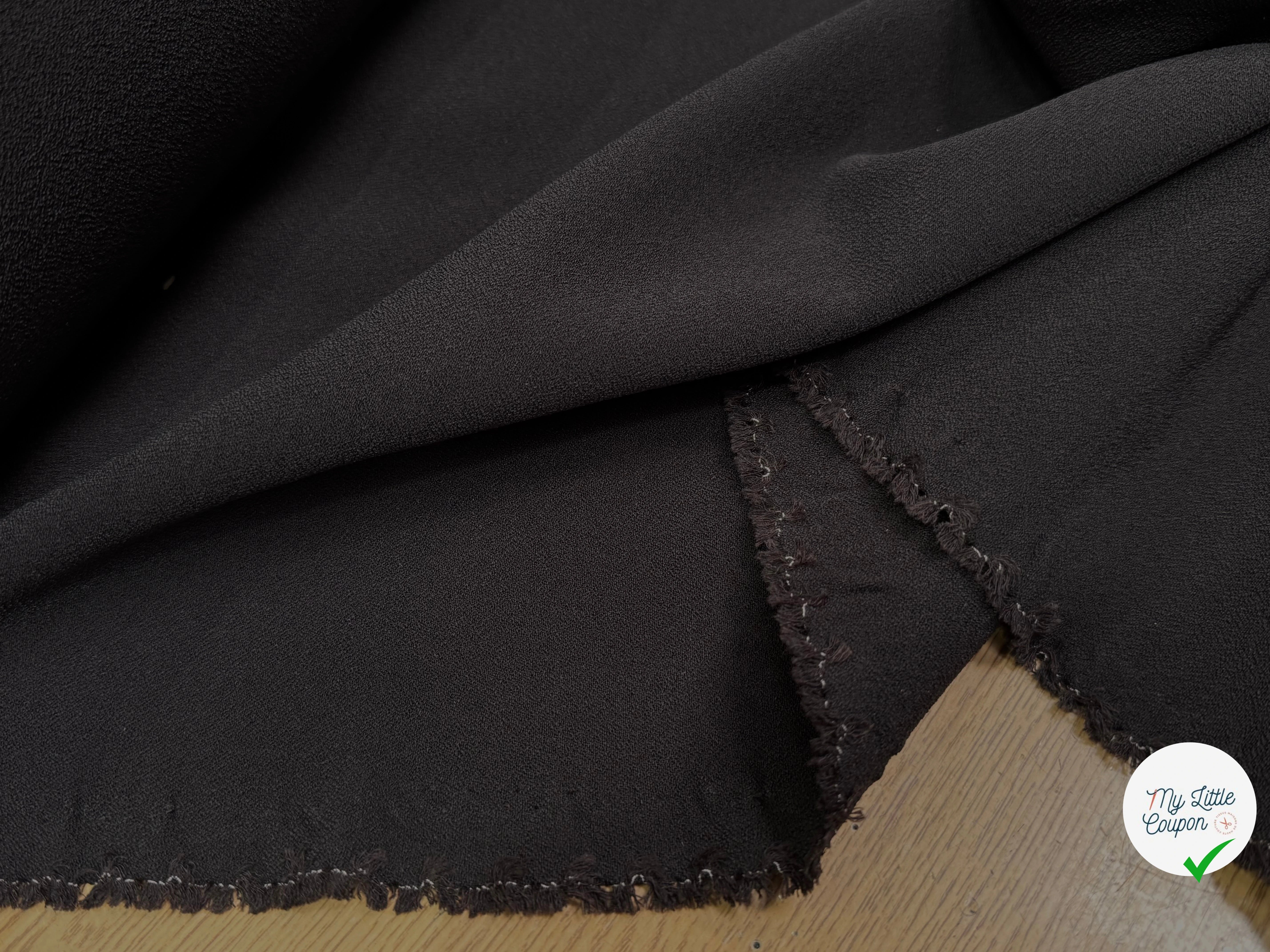 CREPE LOURD MOUSSE POLYVISCOSE STRETCH MARRON SUBLIME - My Little Coupon