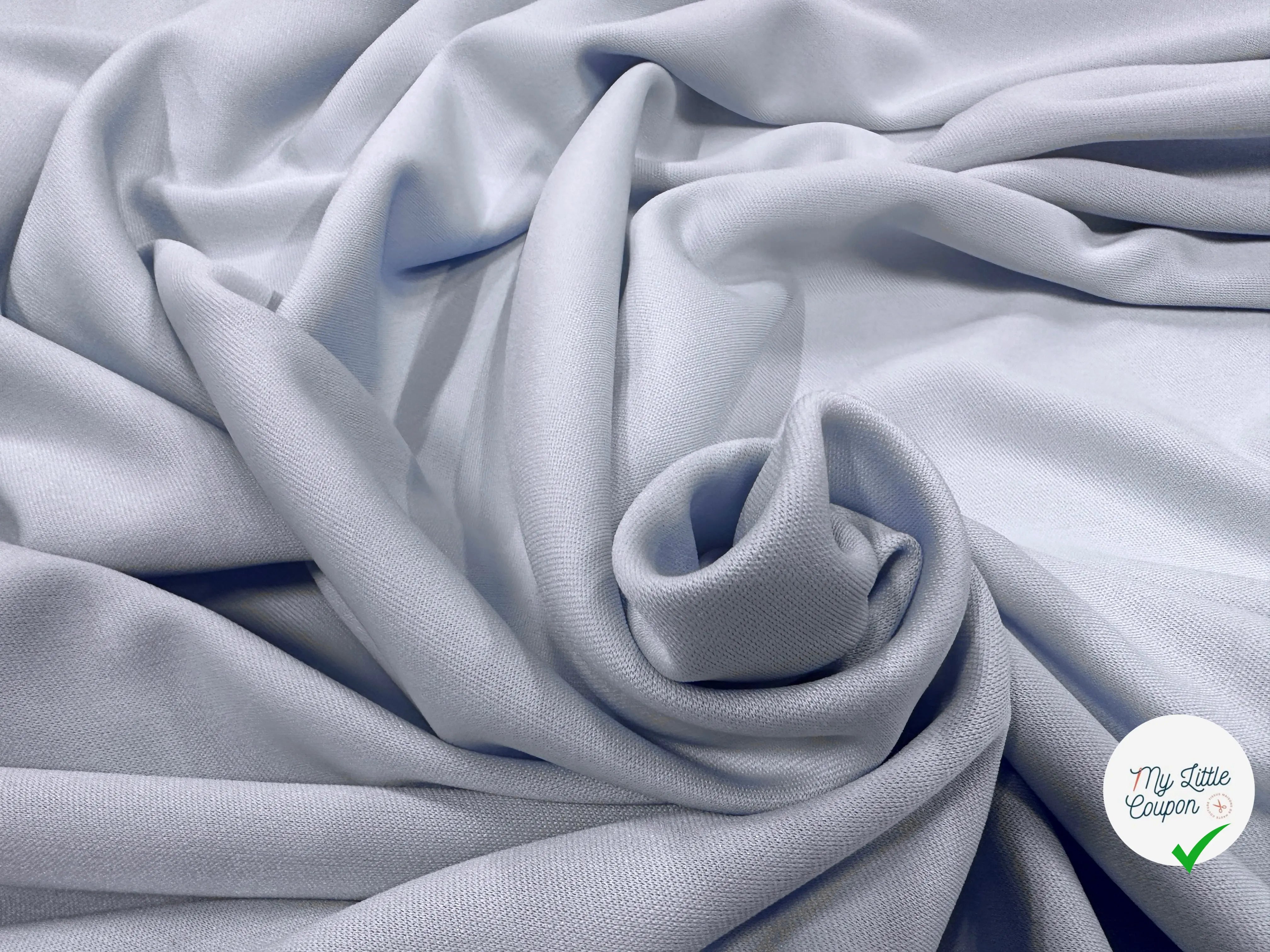 CRÊPE MAILLE INTERLOCK ULTRA FLUIDE ULTRA FLUIDE SKY BLUE MLC INTERN