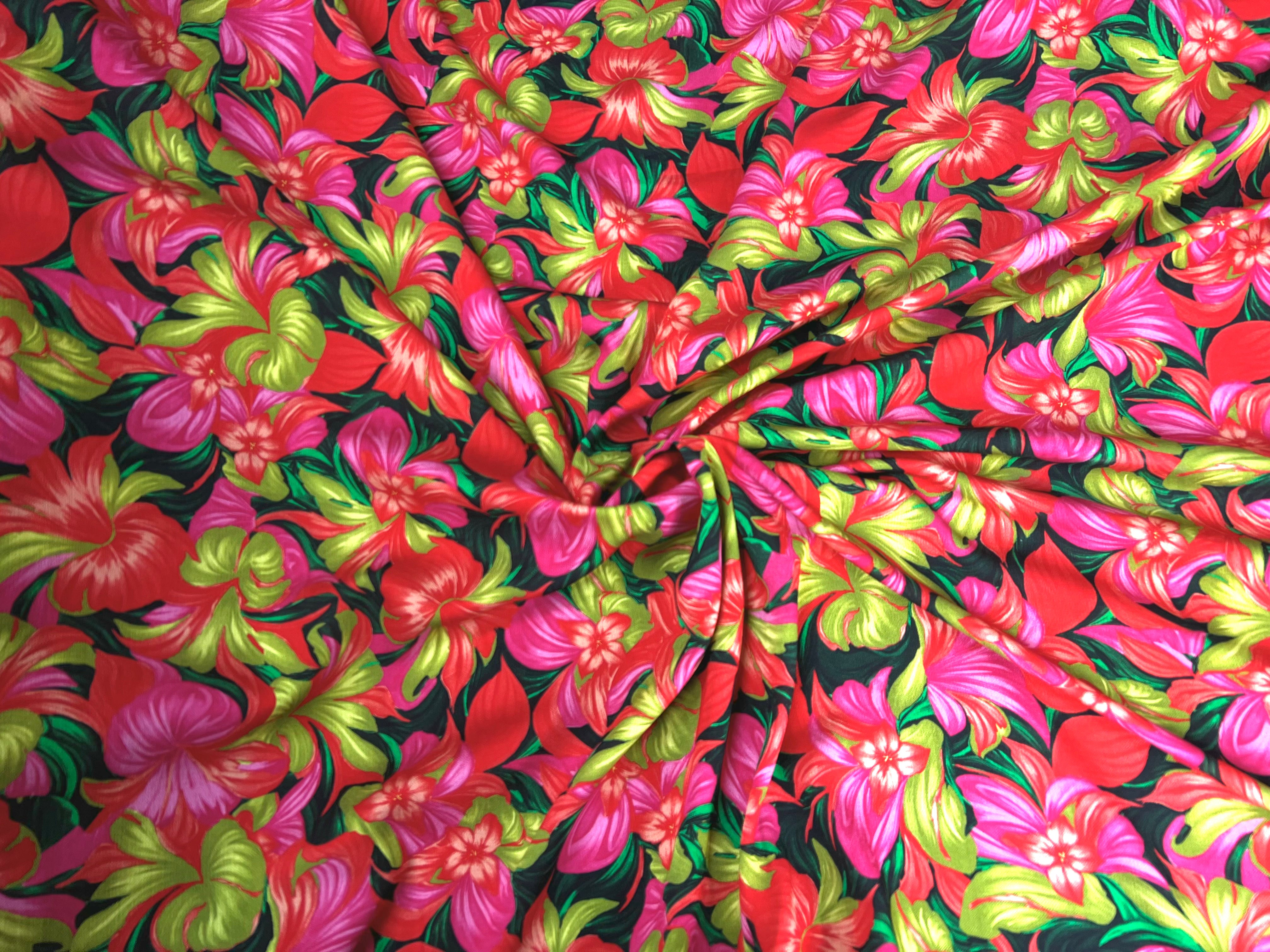 CRÊPE MAROCAIN VISCOSE TROPICAL - My Little Coupon