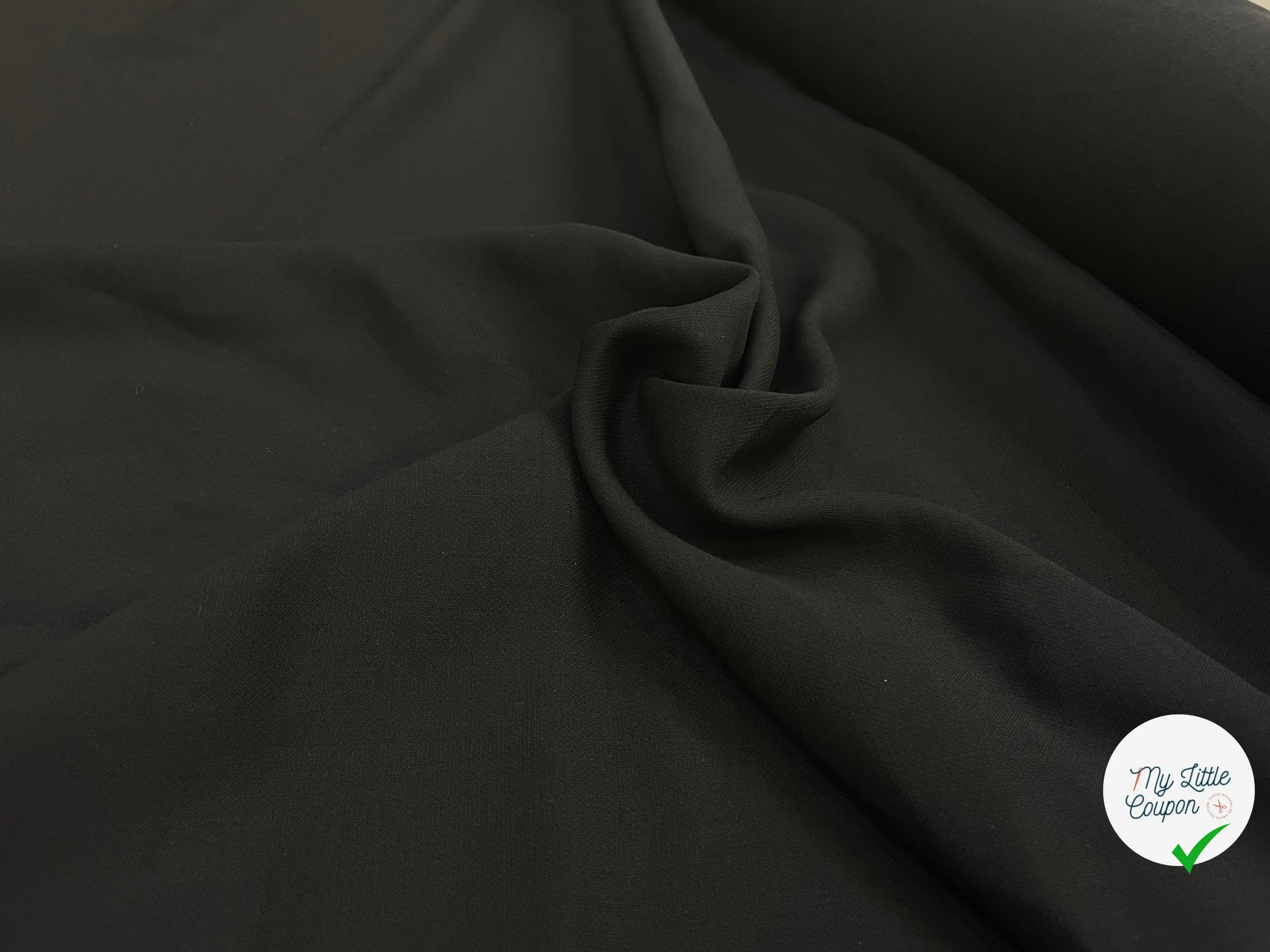 CREPE NOIR 100% LAINE QUALITE JAPON - My Little Coupon