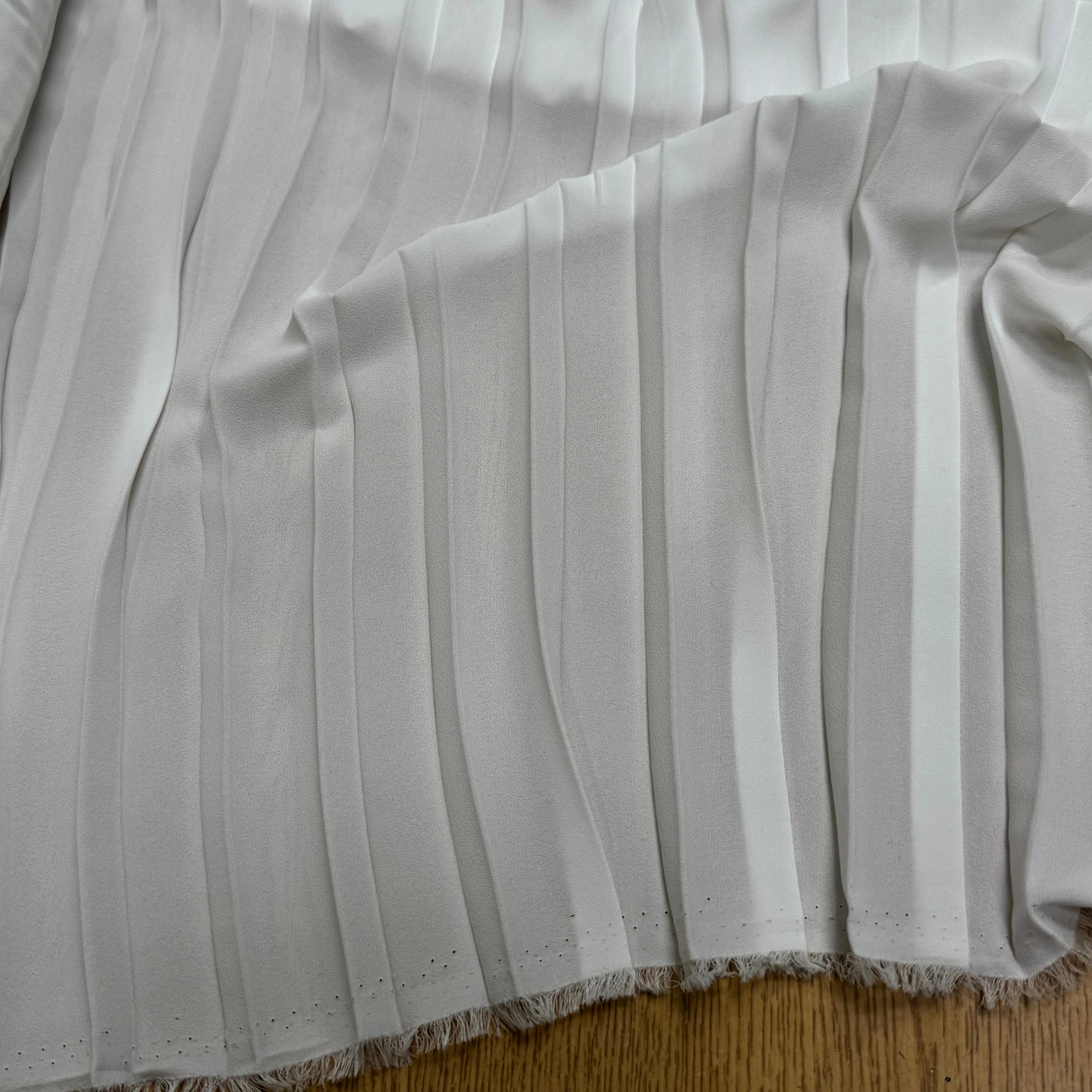 CREPE PLISSÉ FLUIDE BLANC - My Little Coupon