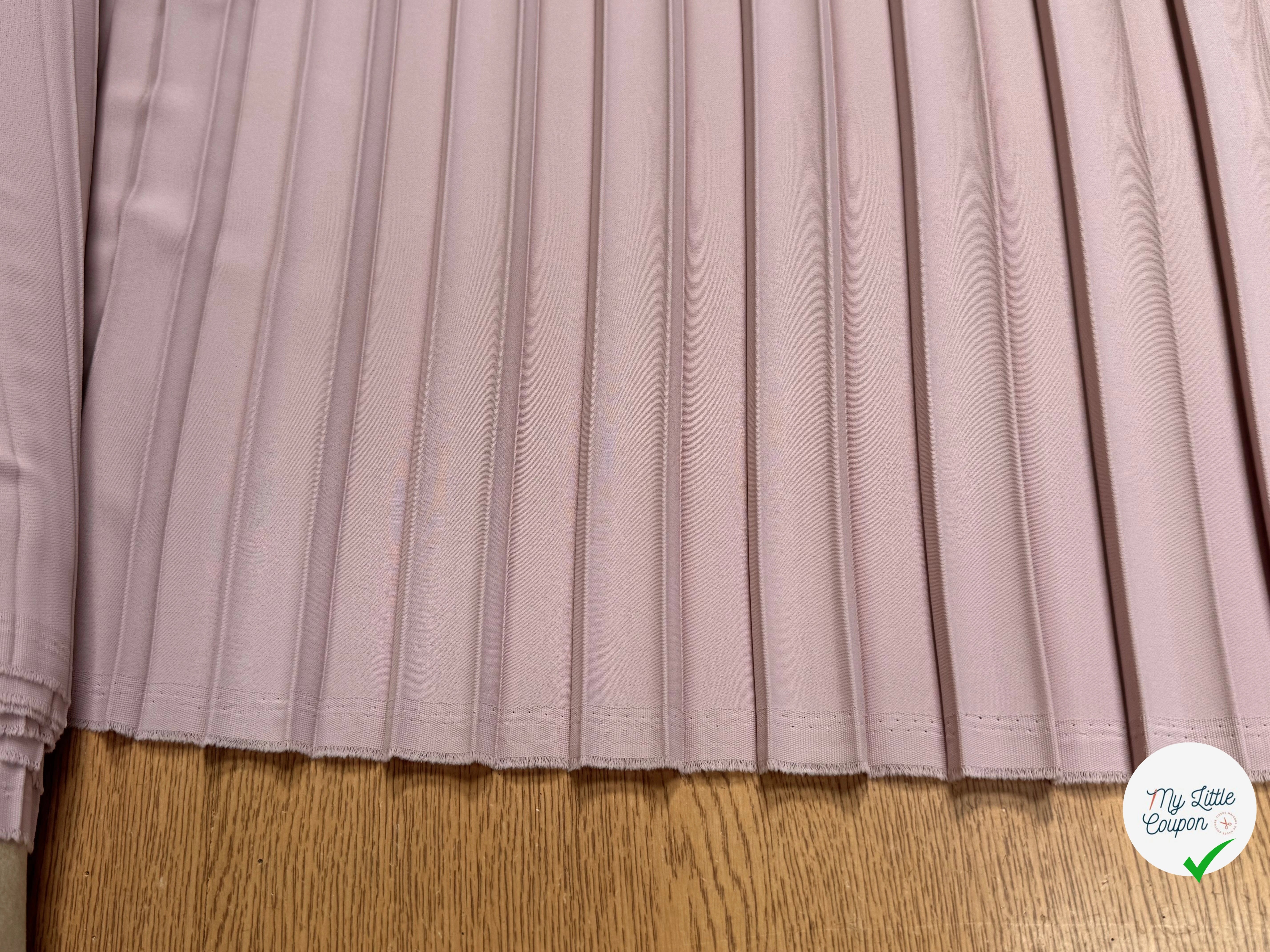 CREPE PLISSÉ LOURD ROSE PALE - My Little Coupon