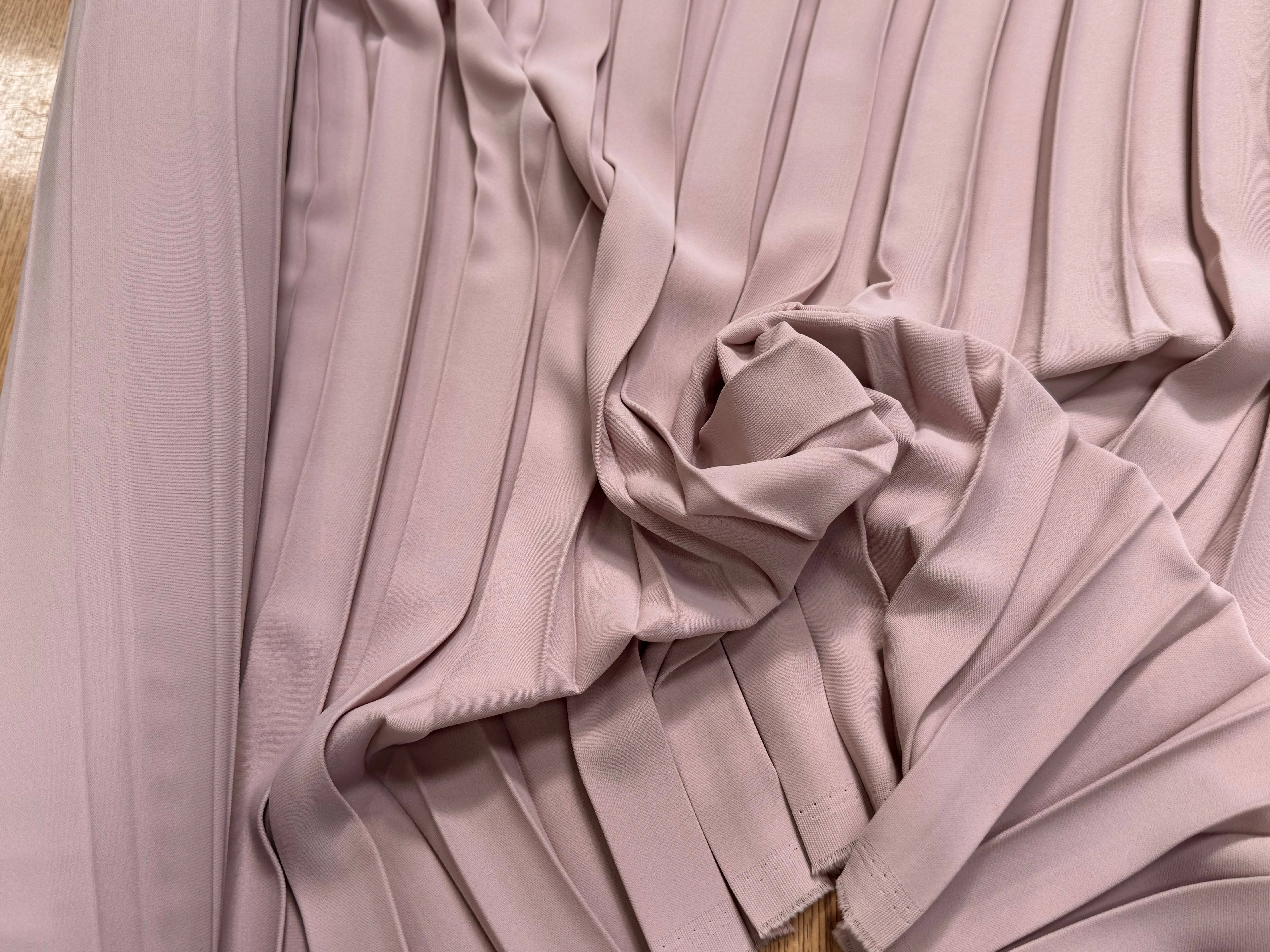 CREPE PLISSÉ LOURD ROSE PALE - My Little Coupon