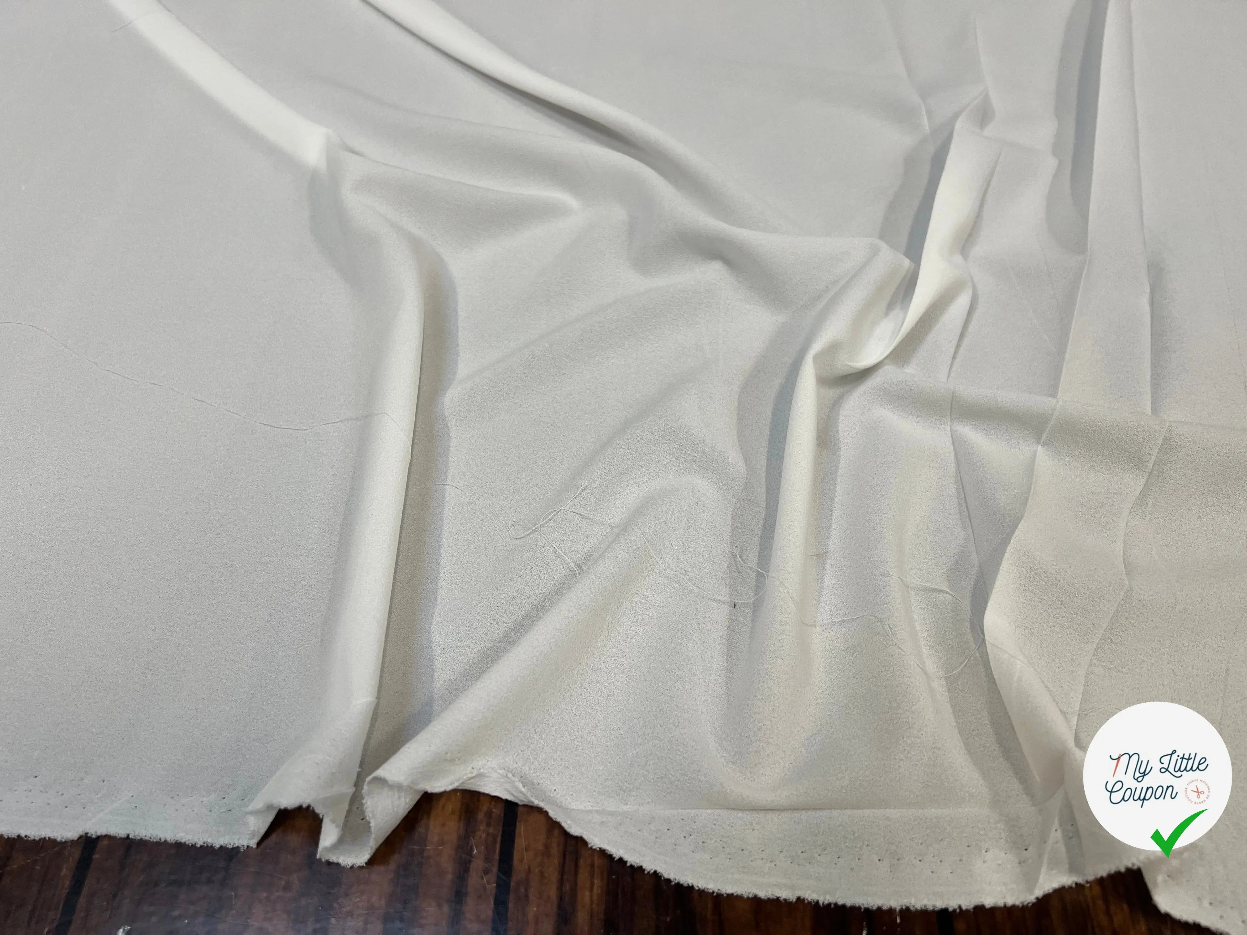 CRÊPE POLYESTER JAPONAIS BLANC - My Little Coupon
