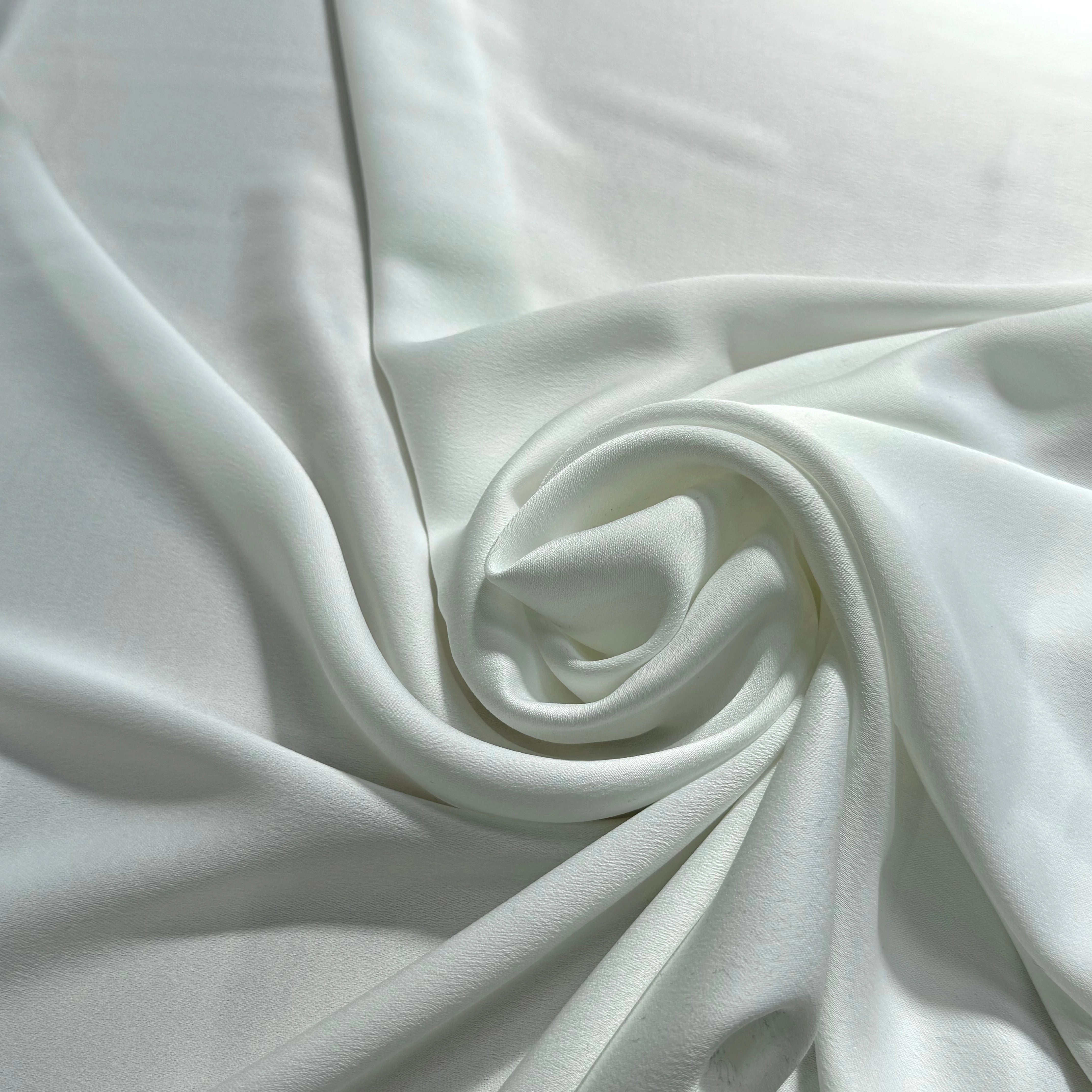 CREPE SEMI-LOURD ENVERS SATIN BLANC TOMBÉ PARFAIT - My Little Coupon