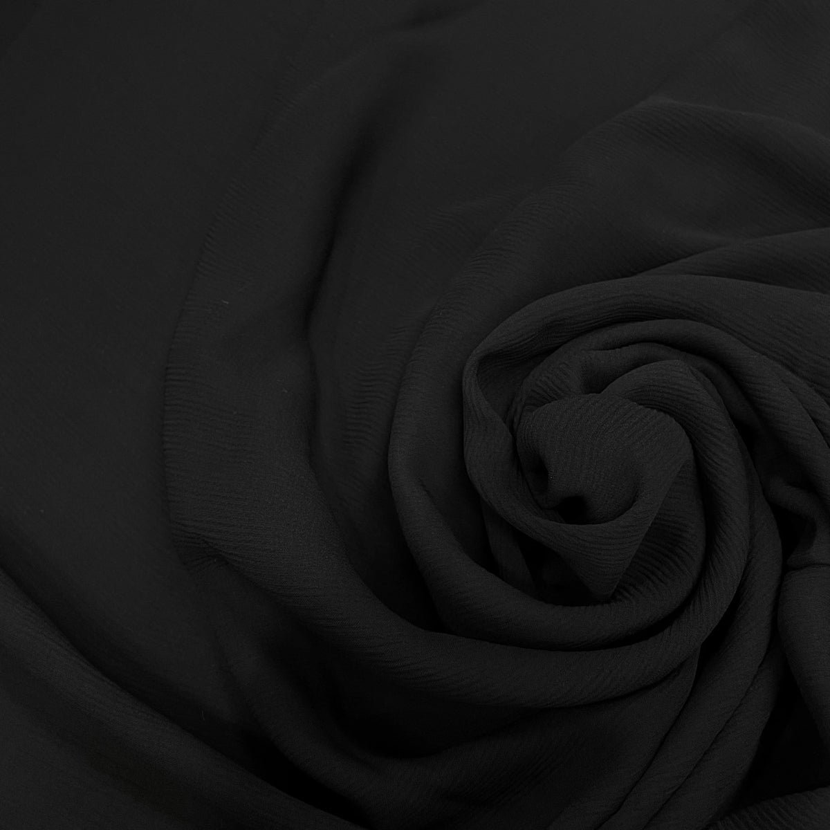 CREPE VISCOSE CHIC TOMBÉ FAÇON PLISSÉE NOIR 100% VISCOSE - My Little Coupon