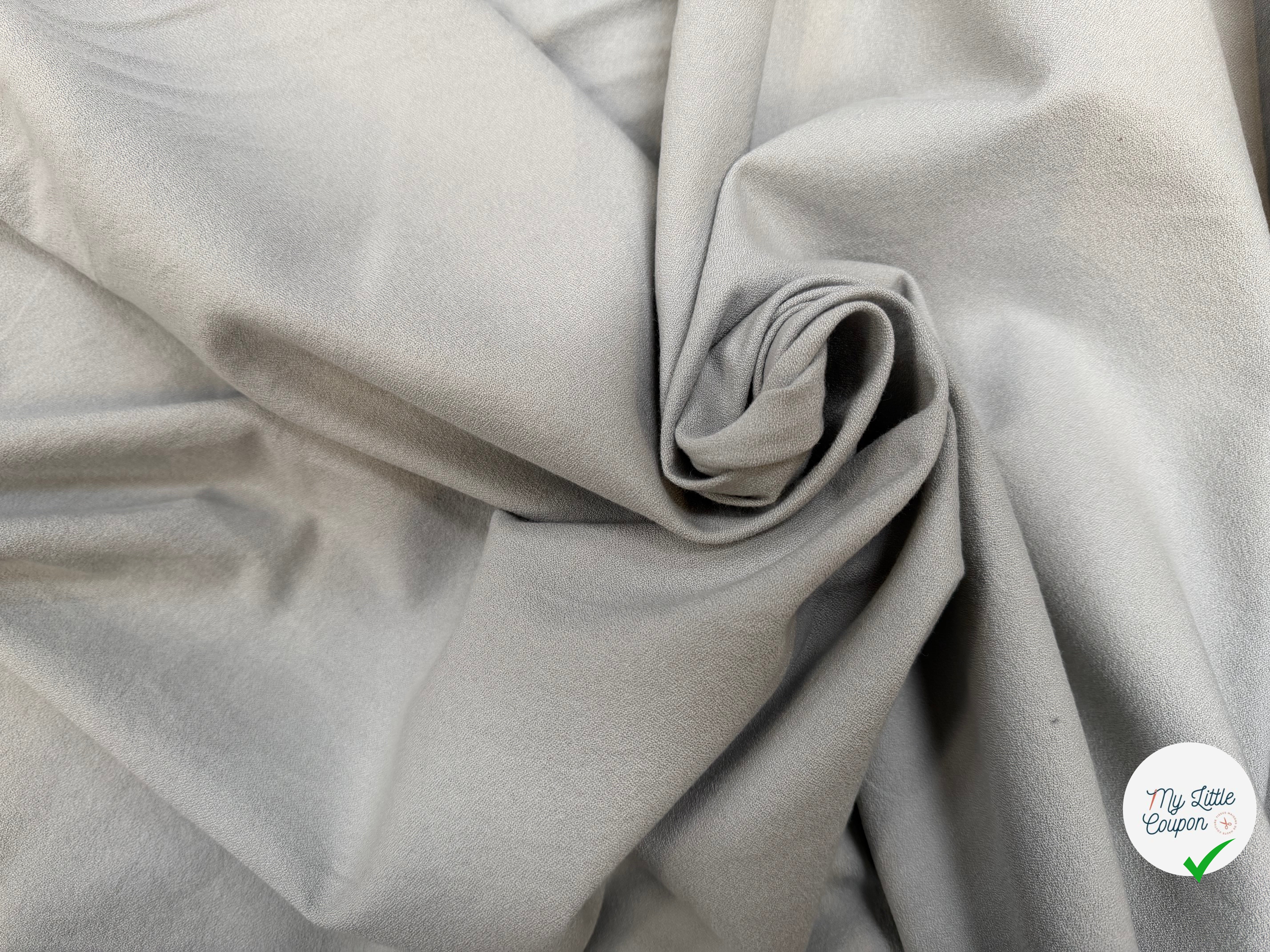 CREPE VISCOSE COTON PERLE CIEL TENUE LOURDE CHIC - My Little Coupon