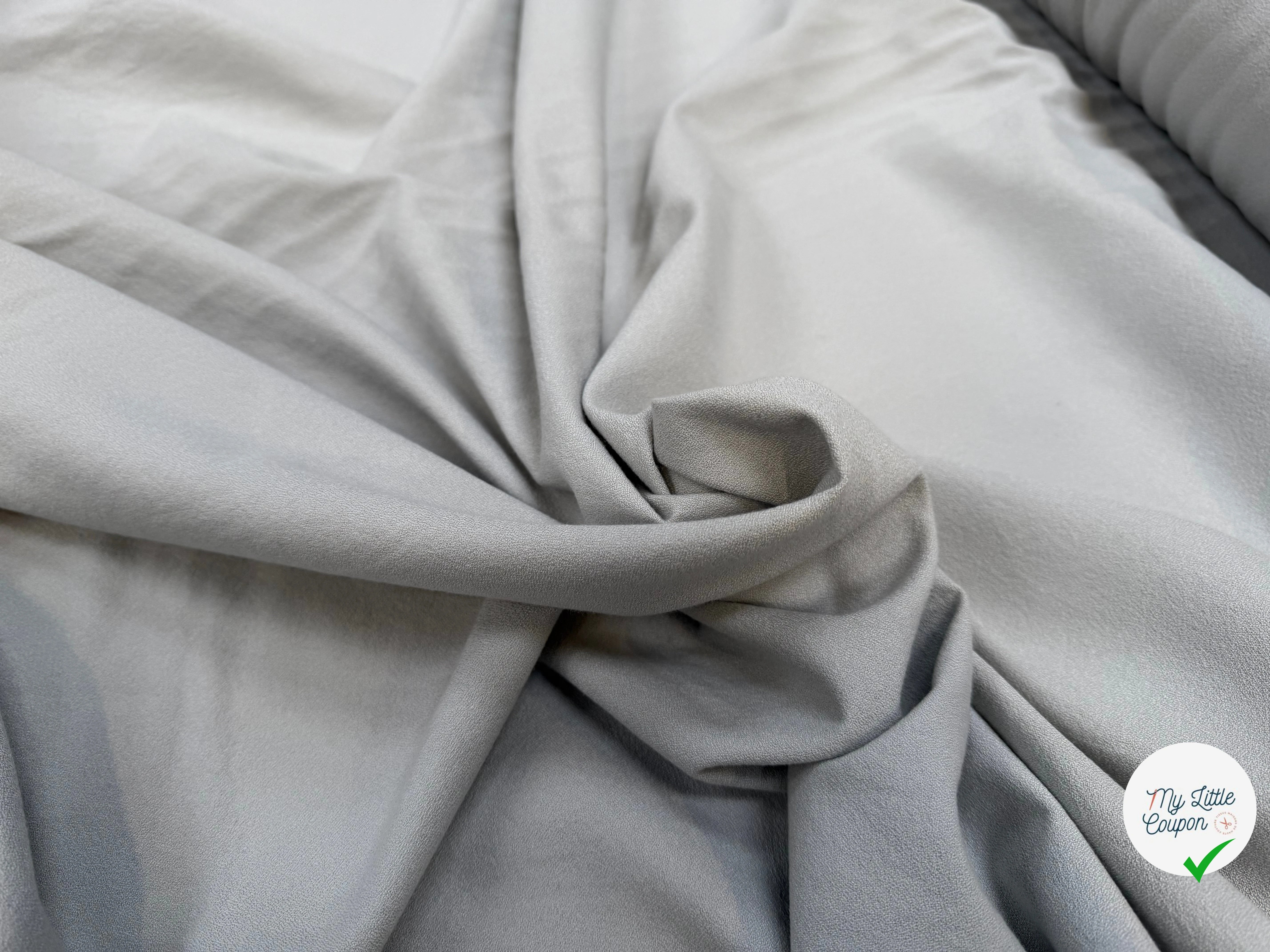 CREPE VISCOSE COTON PERLE CIEL TENUE LOURDE CHIC - My Little Coupon