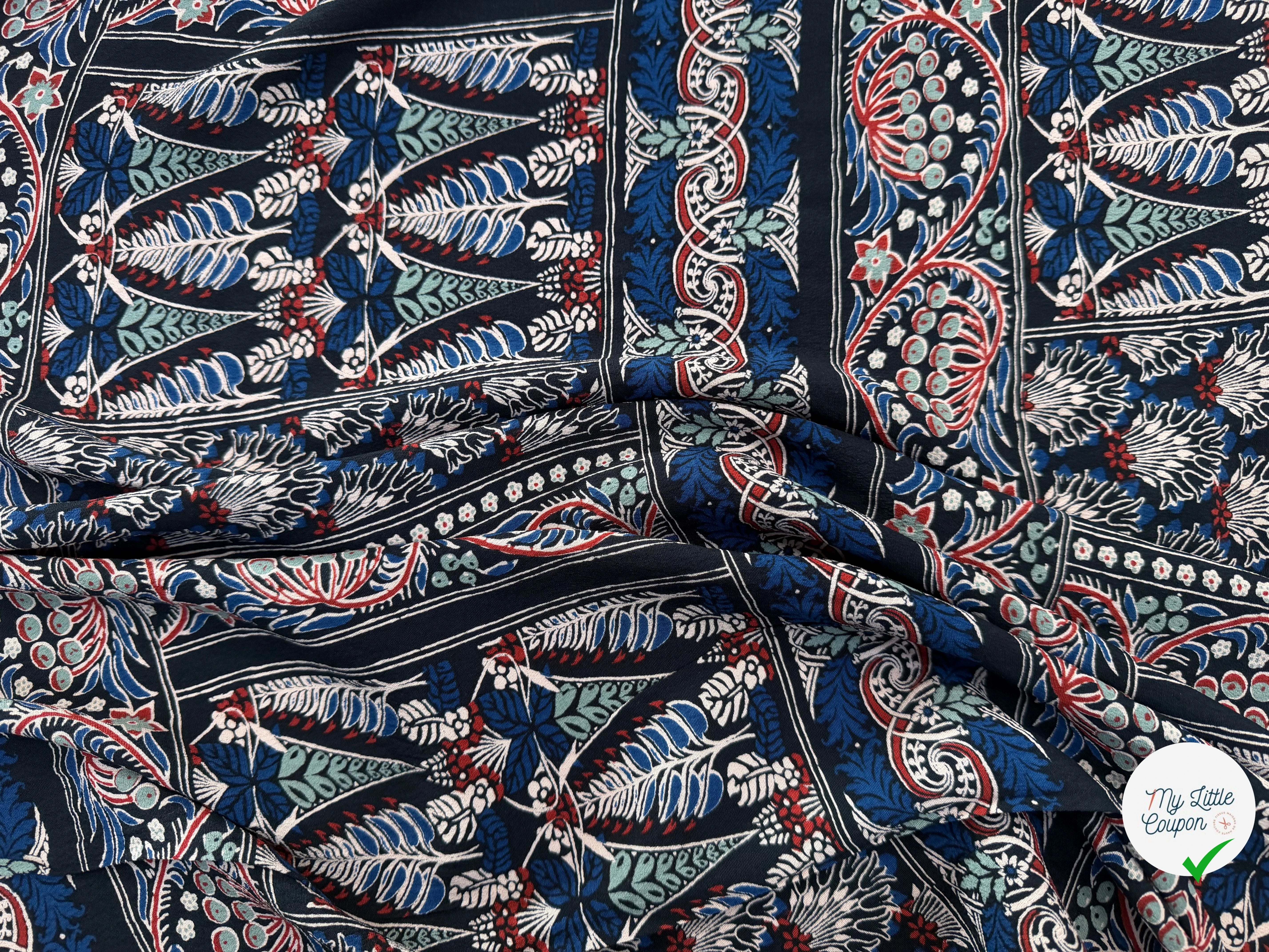 CREPE VISCOSE FEUILLAGE 130CM - My Little Coupon