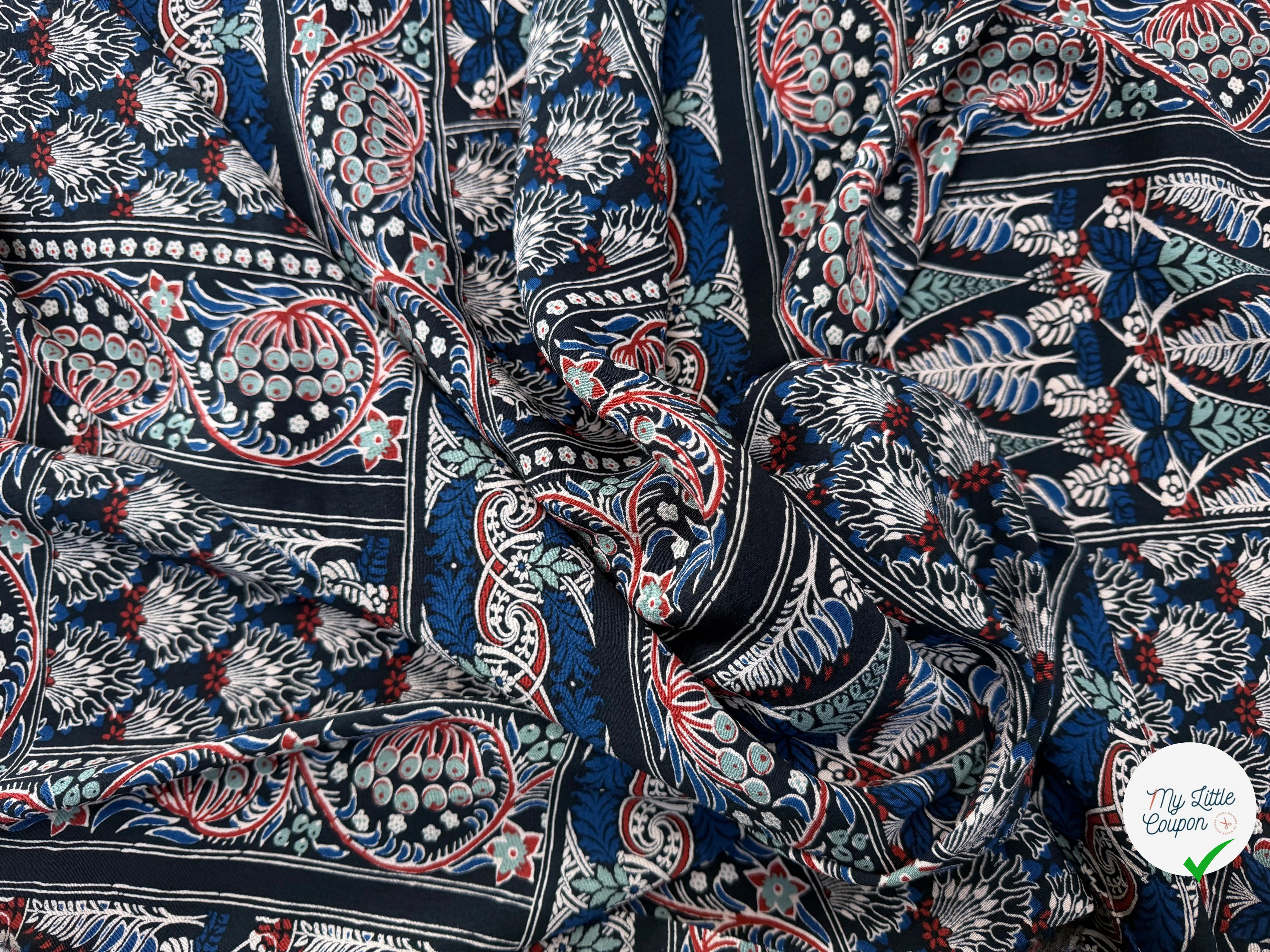 CREPE VISCOSE FEUILLAGE 130CM - My Little Coupon