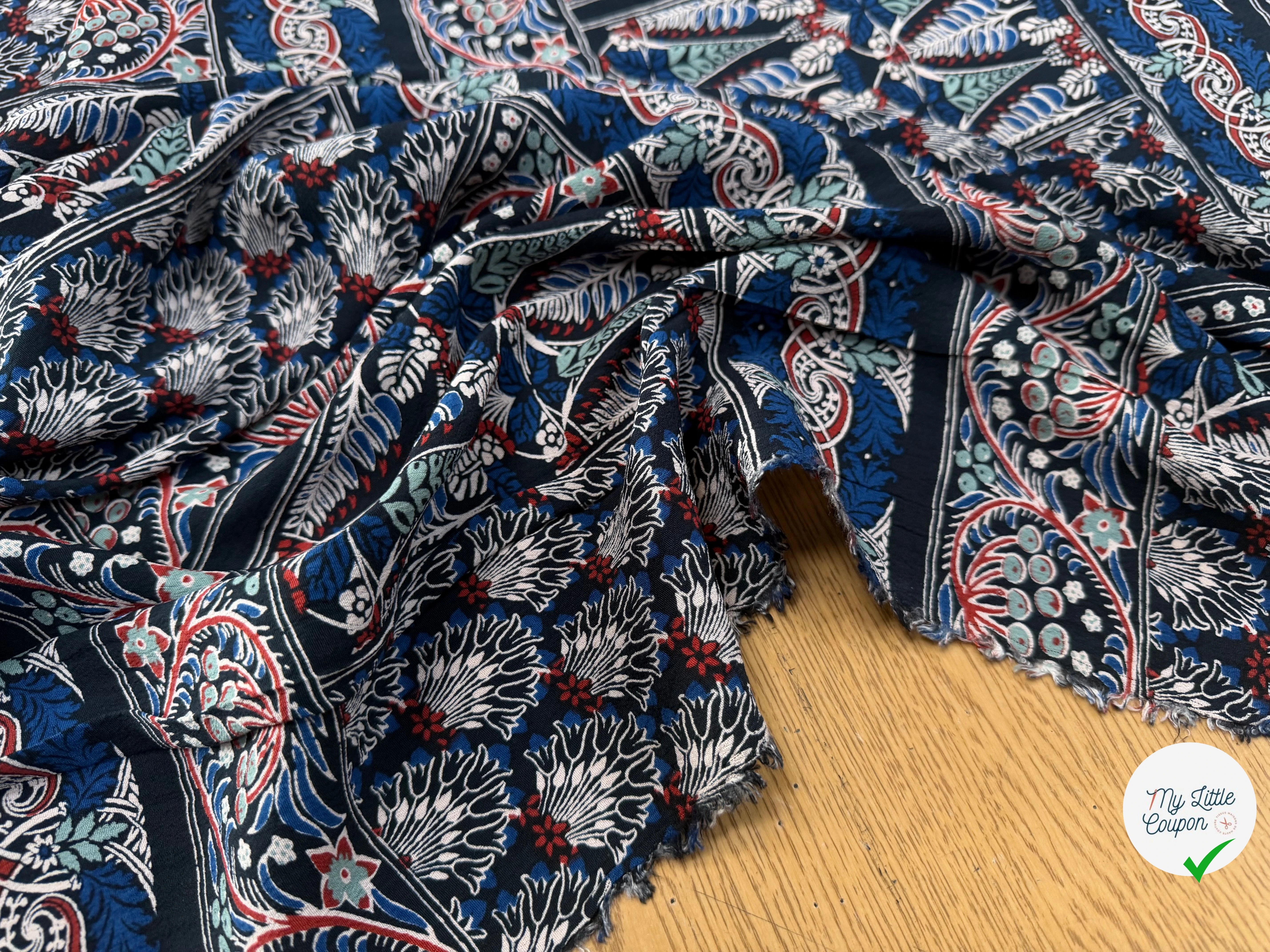 CREPE VISCOSE FEUILLAGE 130CM - My Little Coupon