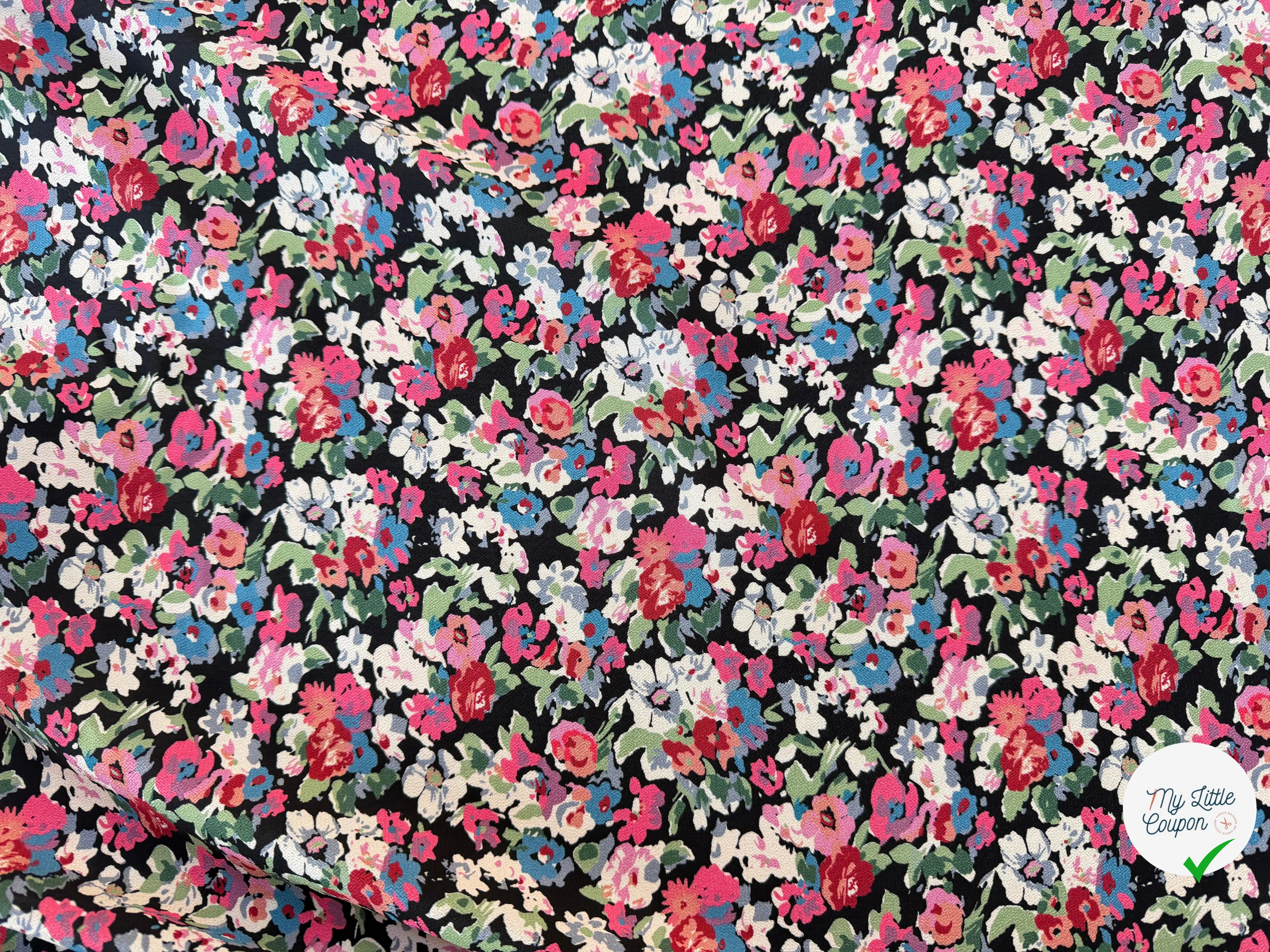 CREPE VISCOSE FLEURS - My Little Coupon