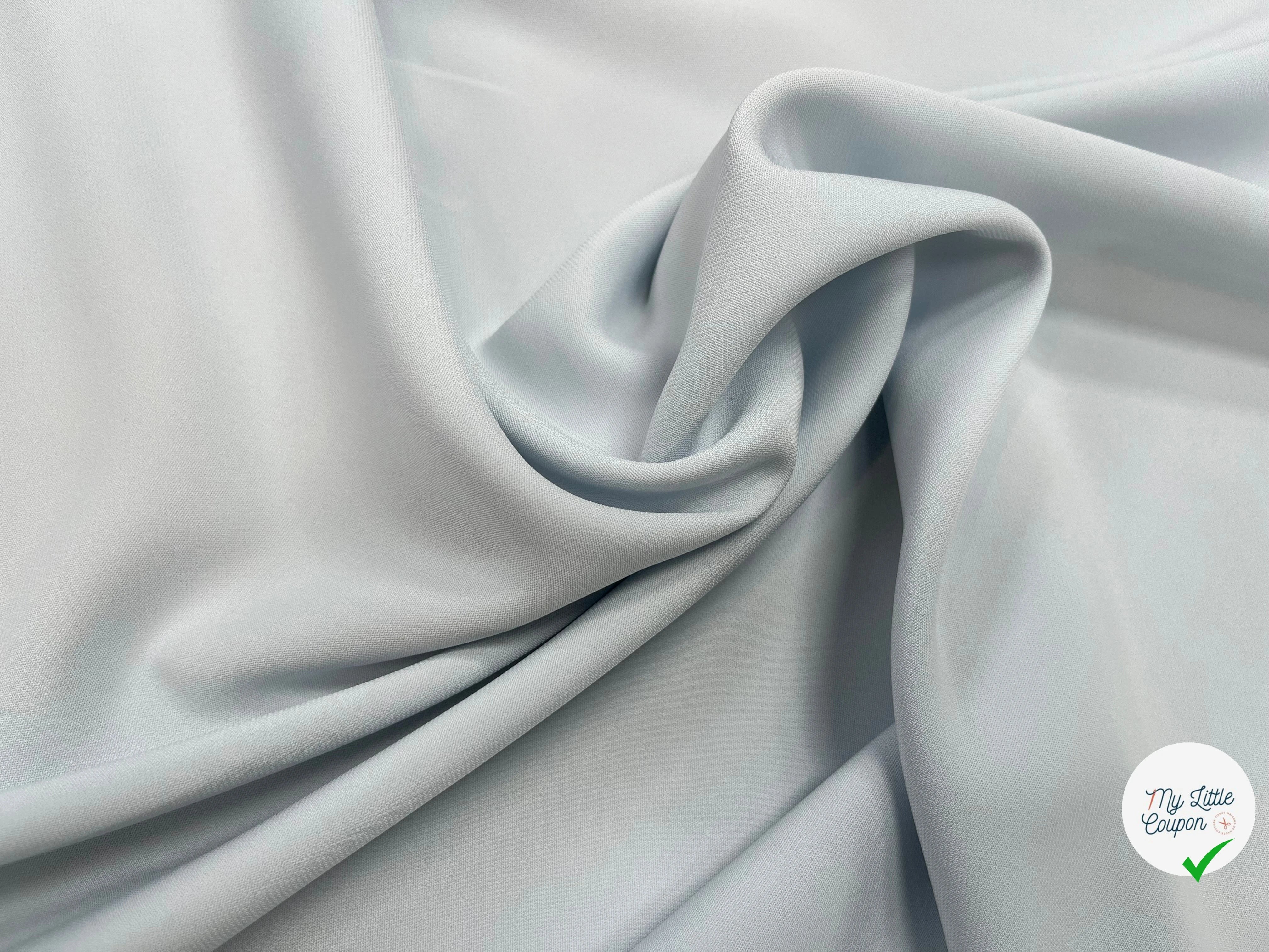CREPE VISCOSE FLUIDE BLEU CLAIR 125CM - My Little Coupon