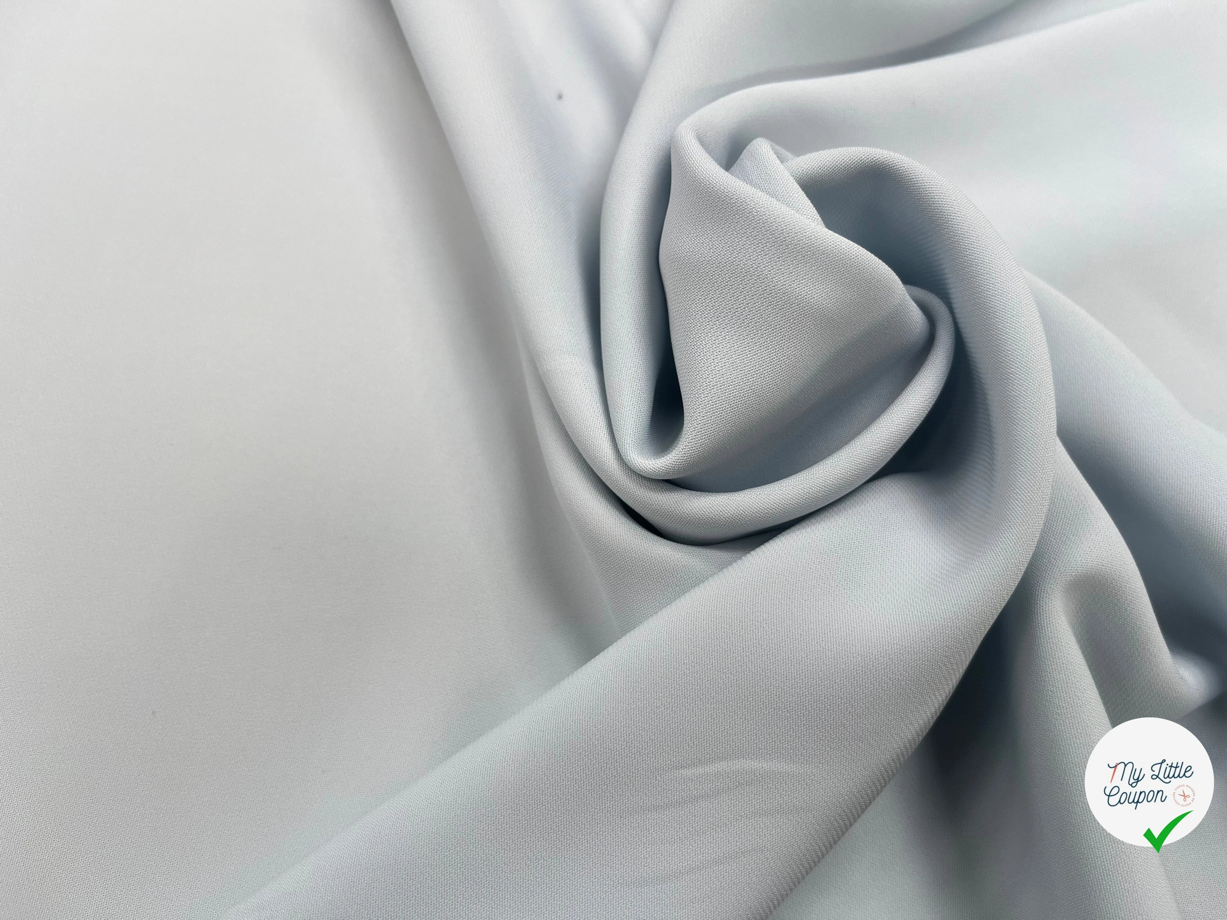 CREPE VISCOSE FLUIDE BLEU CLAIR 125CM - My Little Coupon