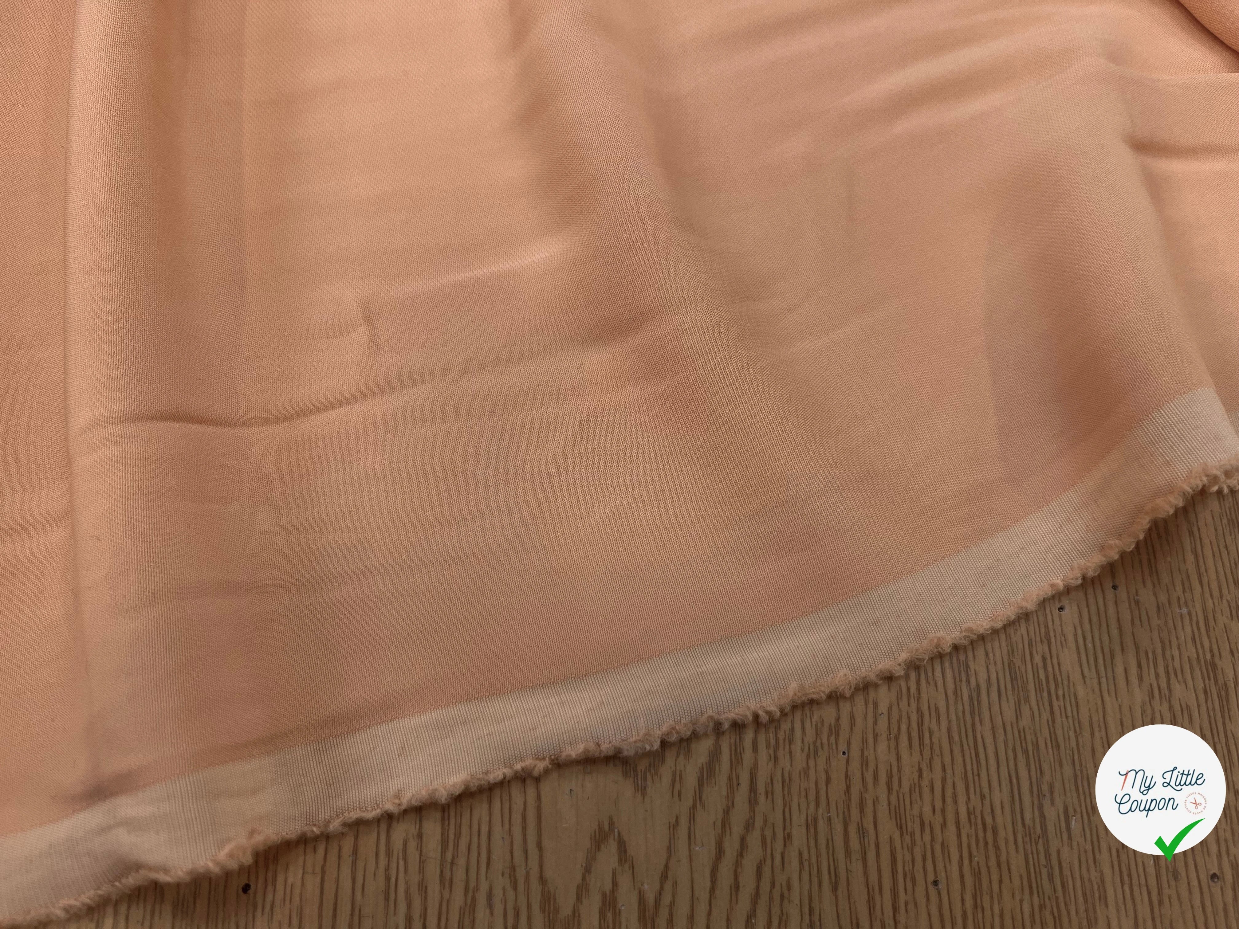 CREPE VISCOSE FROIDE FLUIDE ORANGE SUNSET 122CM STRETCH - My Little Coupon