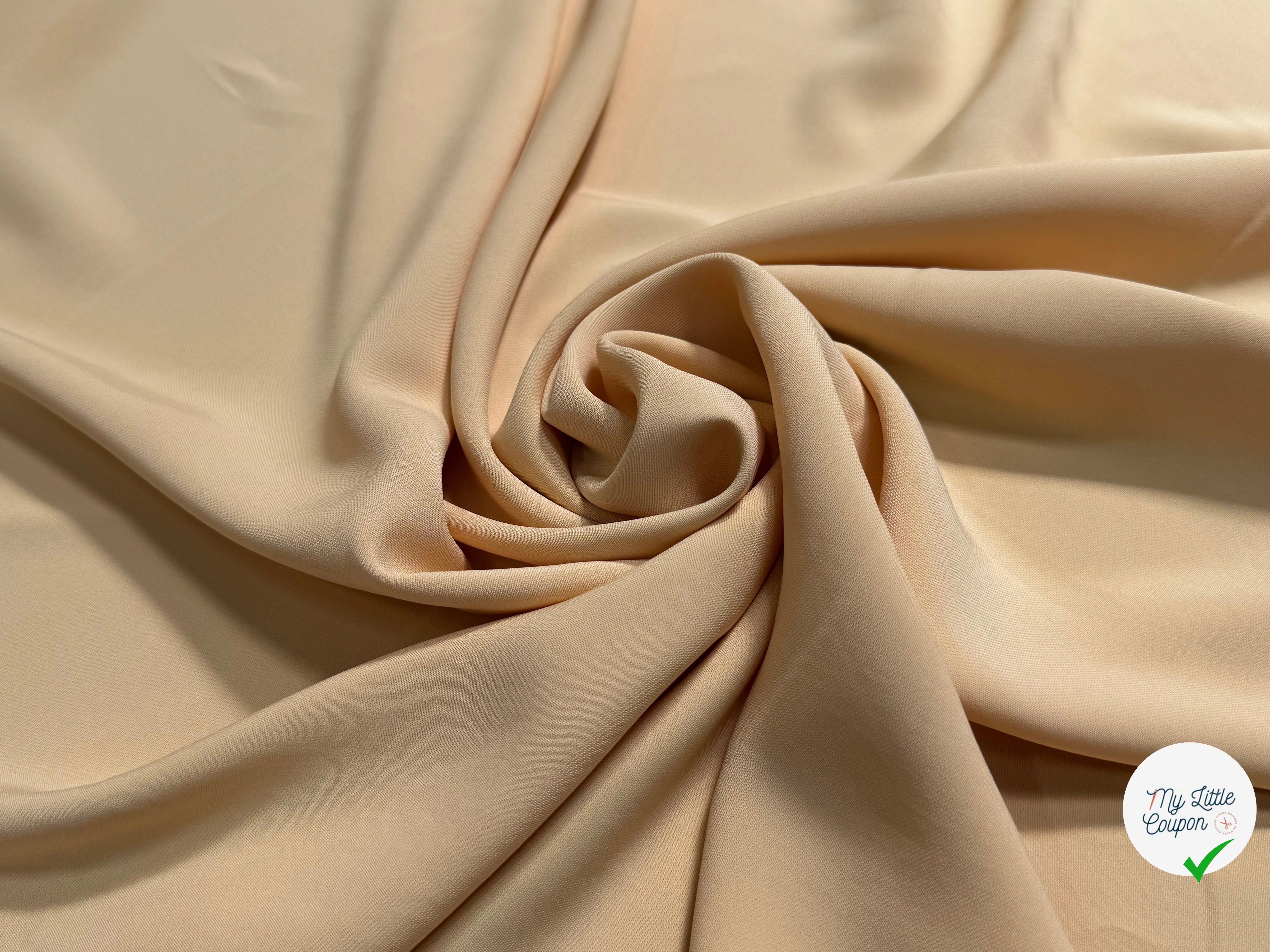 CREPE VISCOSE LOURD BEAU TOMBÉ PÊCHE GLACÉ - My Little Coupon