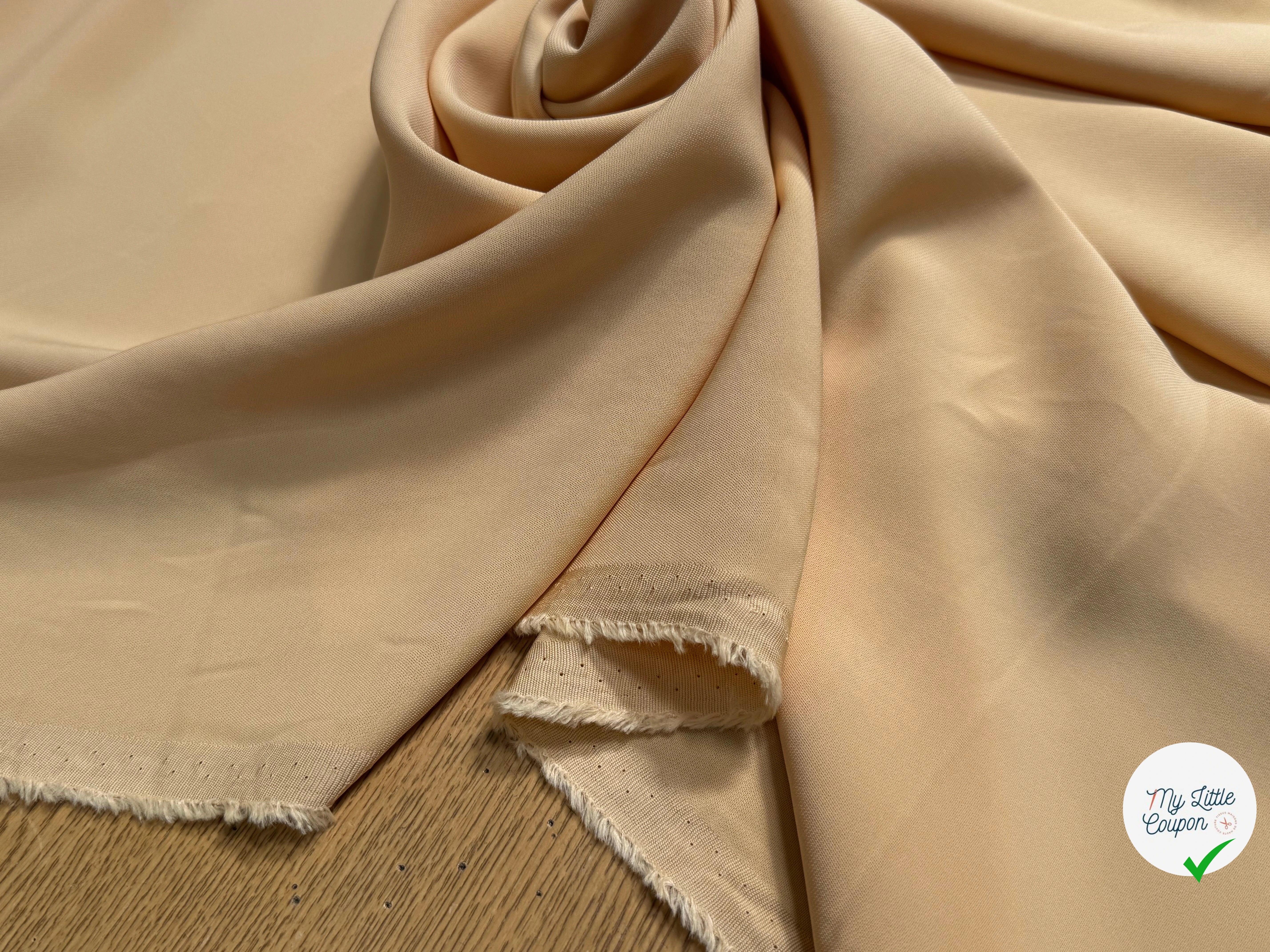 CREPE VISCOSE LOURD BEAU TOMBÉ PÊCHE GLACÉ - My Little Coupon