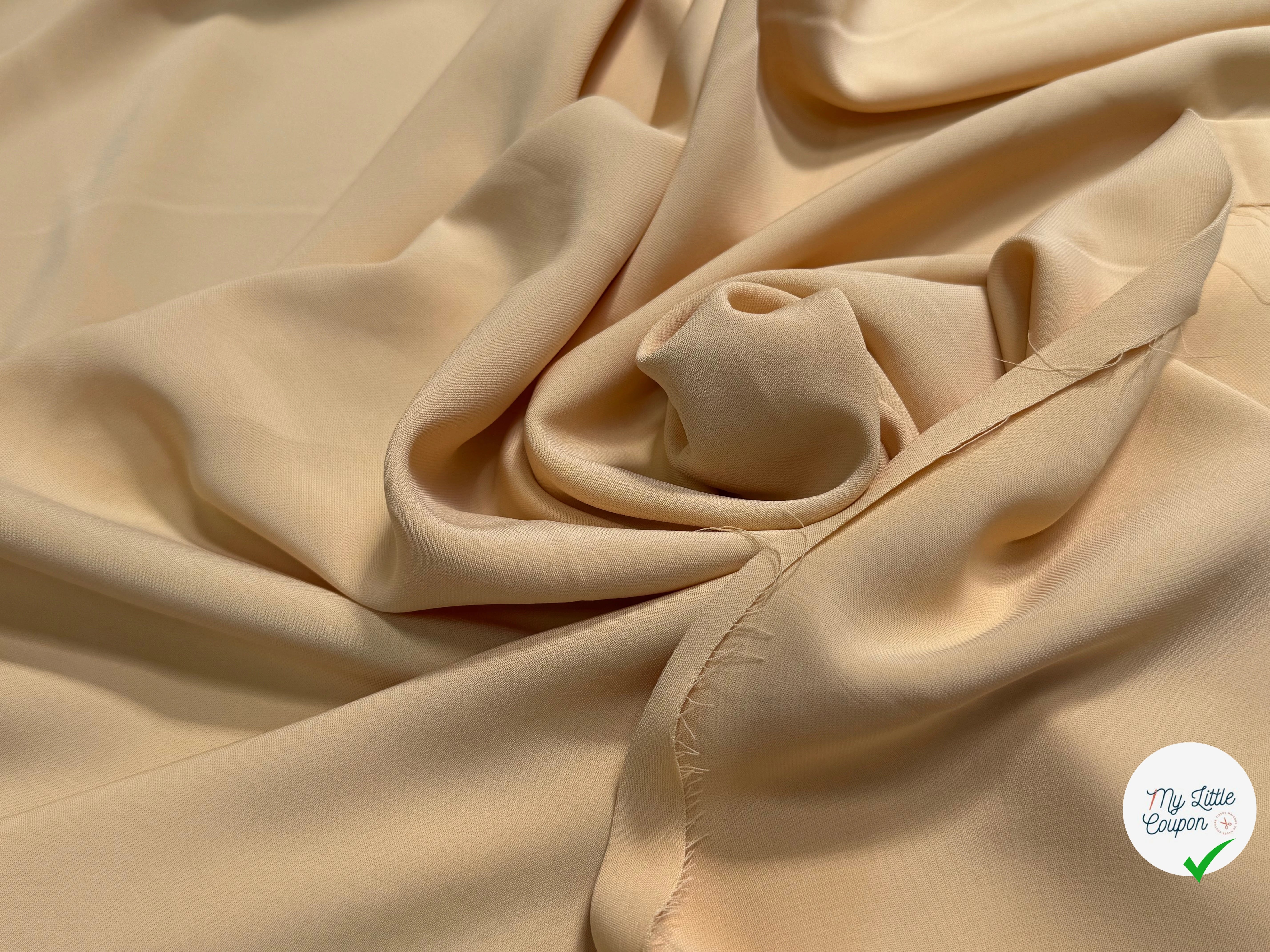 CREPE VISCOSE LOURD BEAU TOMBÉ PÊCHE GLACÉ - My Little Coupon