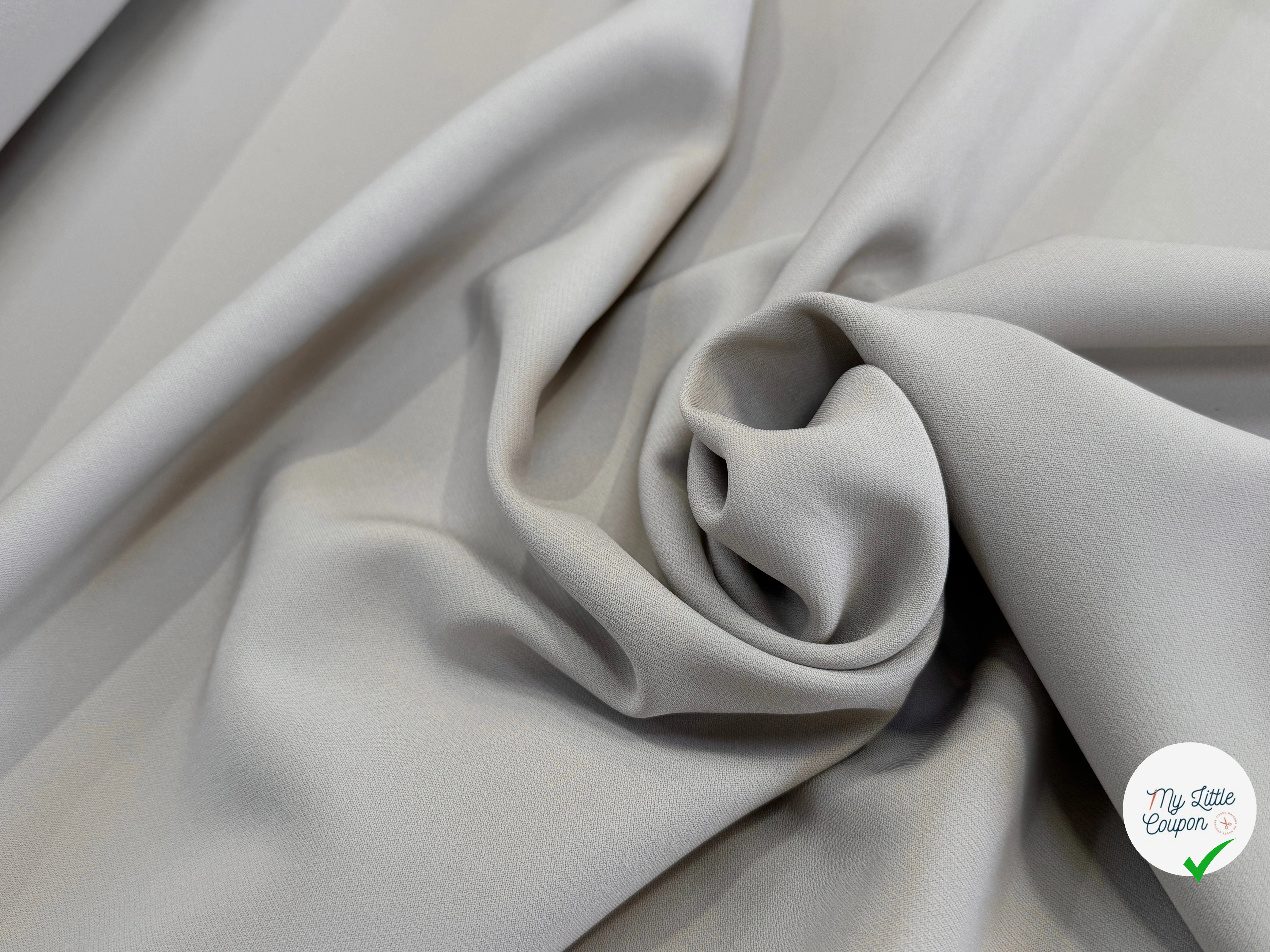 CREPE VISCOSE LOURD STRETCH BEAU TOMBÉ BEIGE TAUPE ULTRA CHIC - My Little Coupon