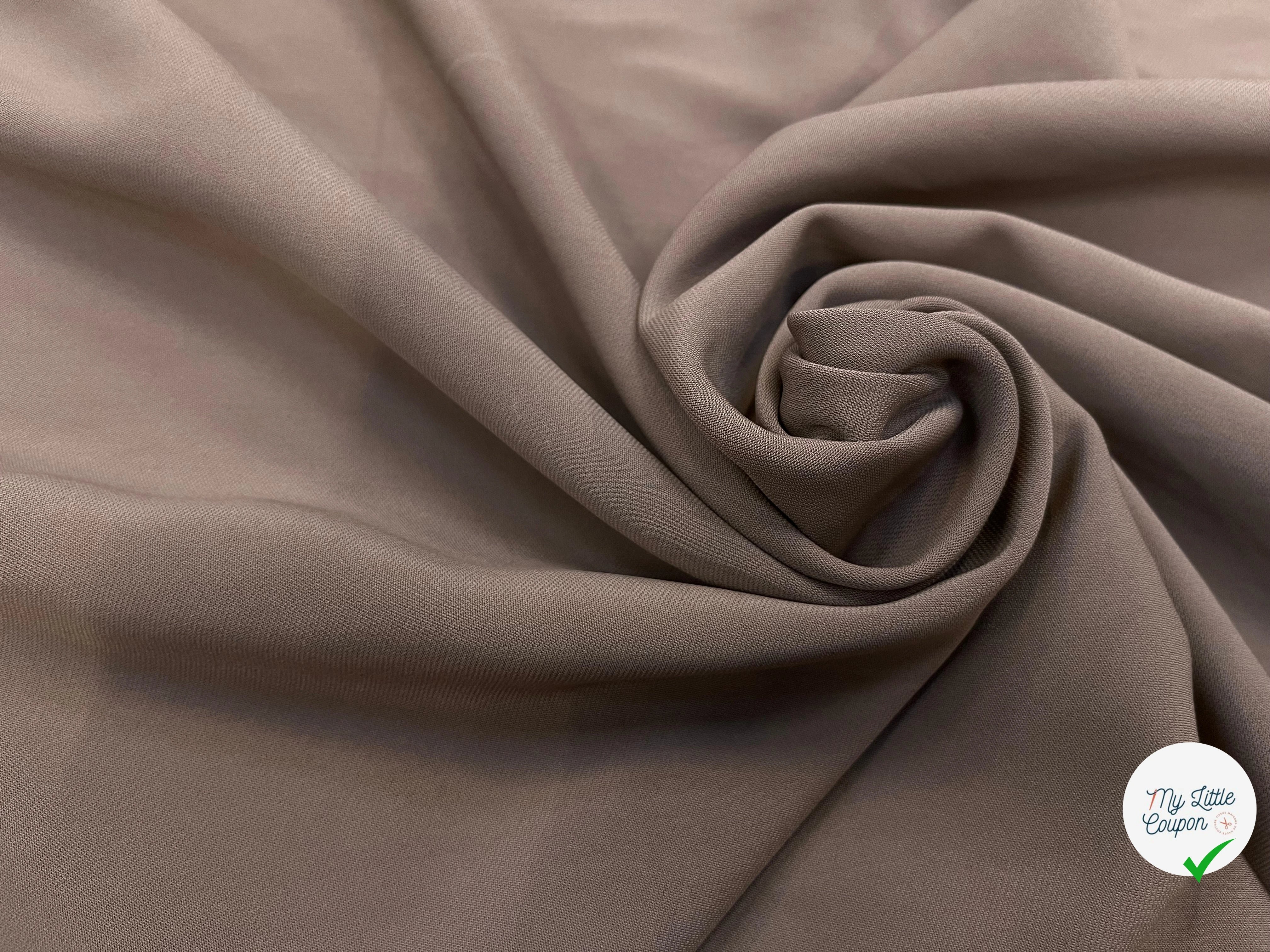 CREPE VISCOSE LOURD TRUFFLE 114CM - My Little Coupon
