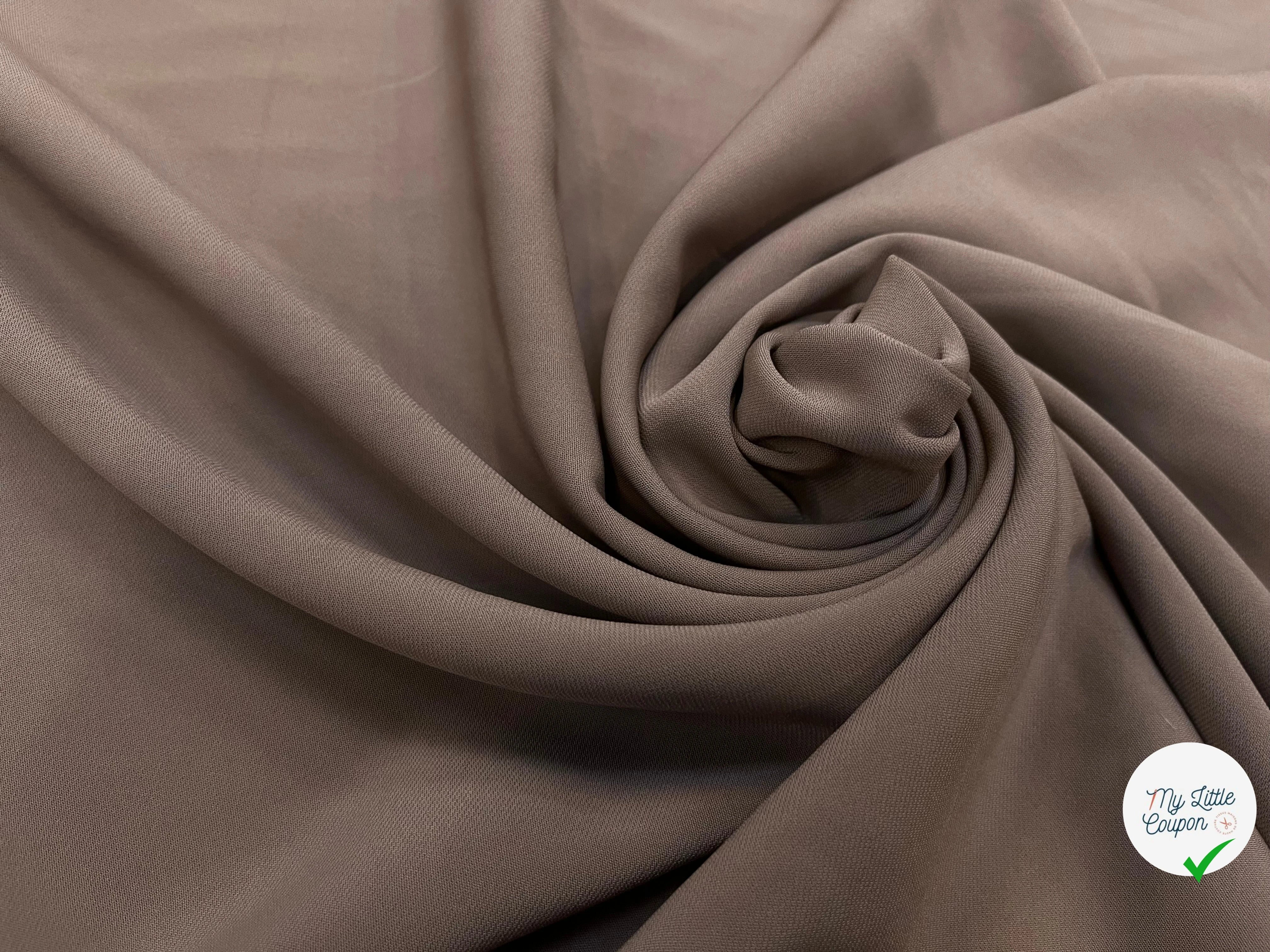 CREPE VISCOSE LOURD TRUFFLE 114CM - My Little Coupon
