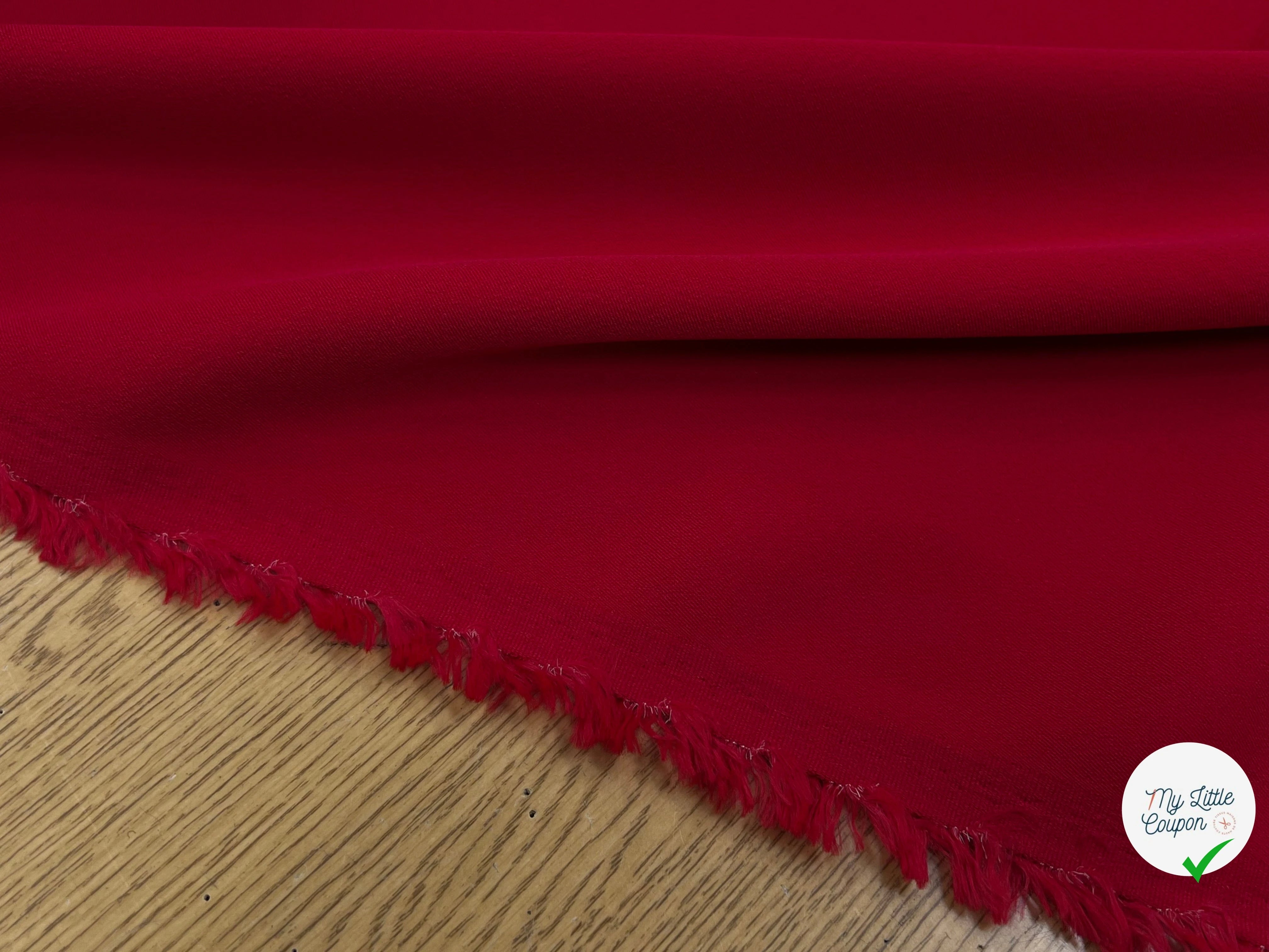 CREPE VISCOSE ULTRA STRETCH ROUGE 125CM - My Little Coupon